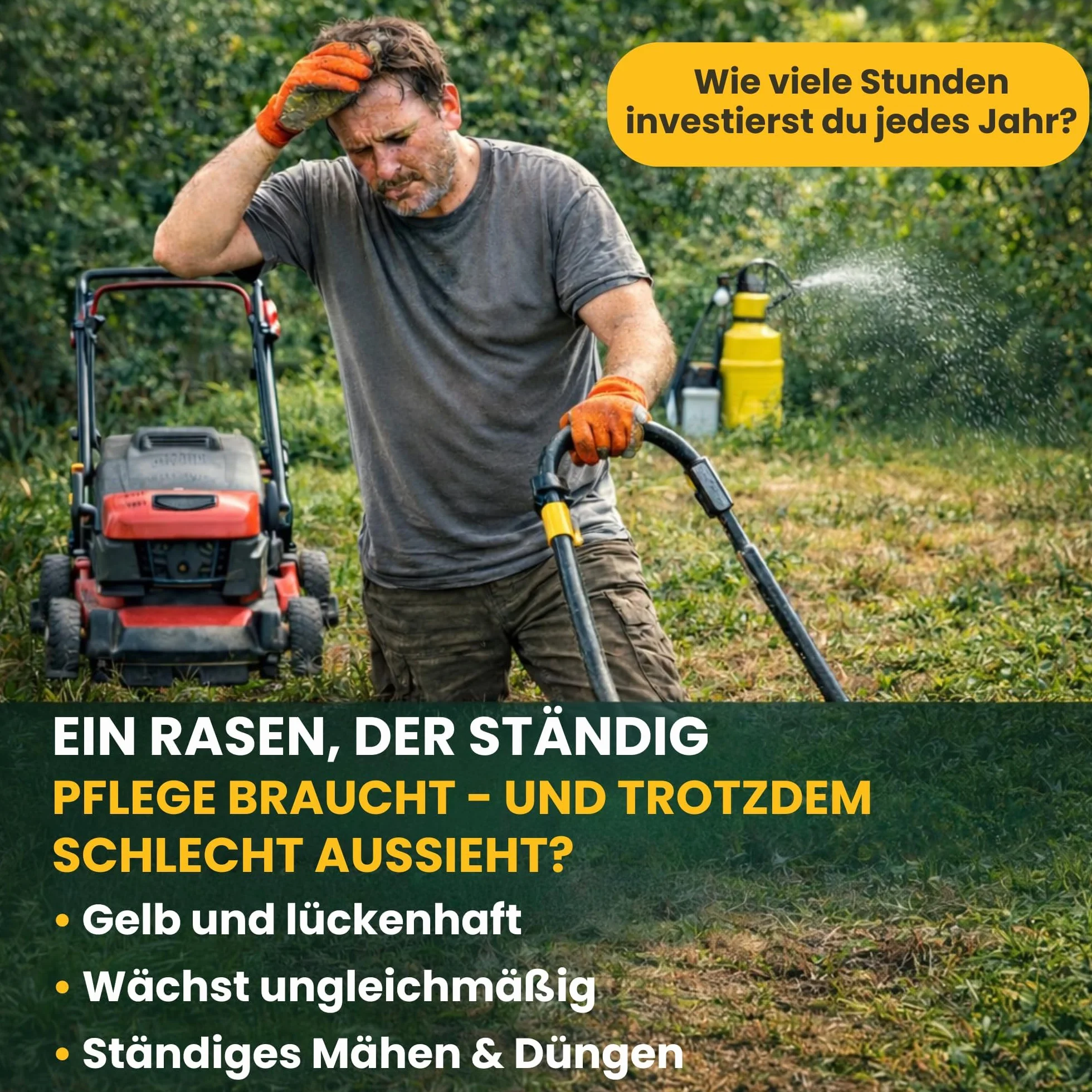 Semillas Cesped Trébol Enano 1kg (400m² Puro o 800m² con Césped) – Blanco Micro Trébol Tapizante Resistente para un Jardín Verde y Uniforme – Alternativa a Césped Natural