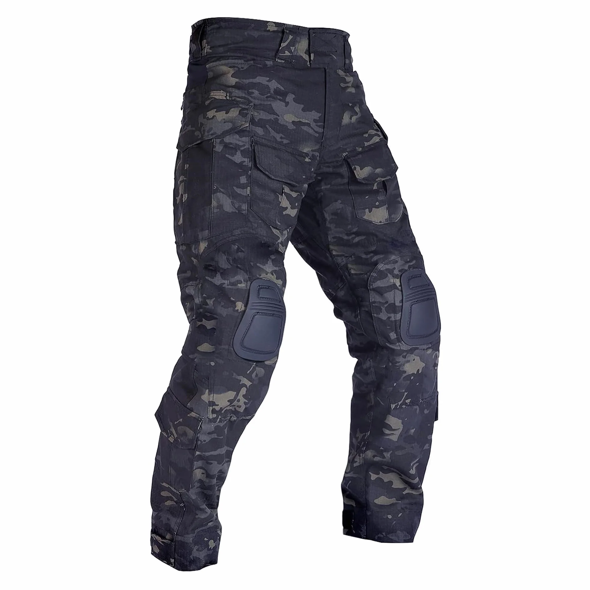 Pantalones Tácticos Airsoft Multibolsillo Duty Paints Paintball Caza Pesca con Rodilleras