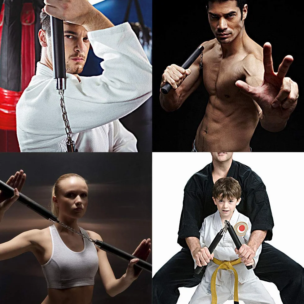 Nunchakus de Espuma Entrenamiento Artes Marciales para Niños Adultos Principiantes 2Pack
