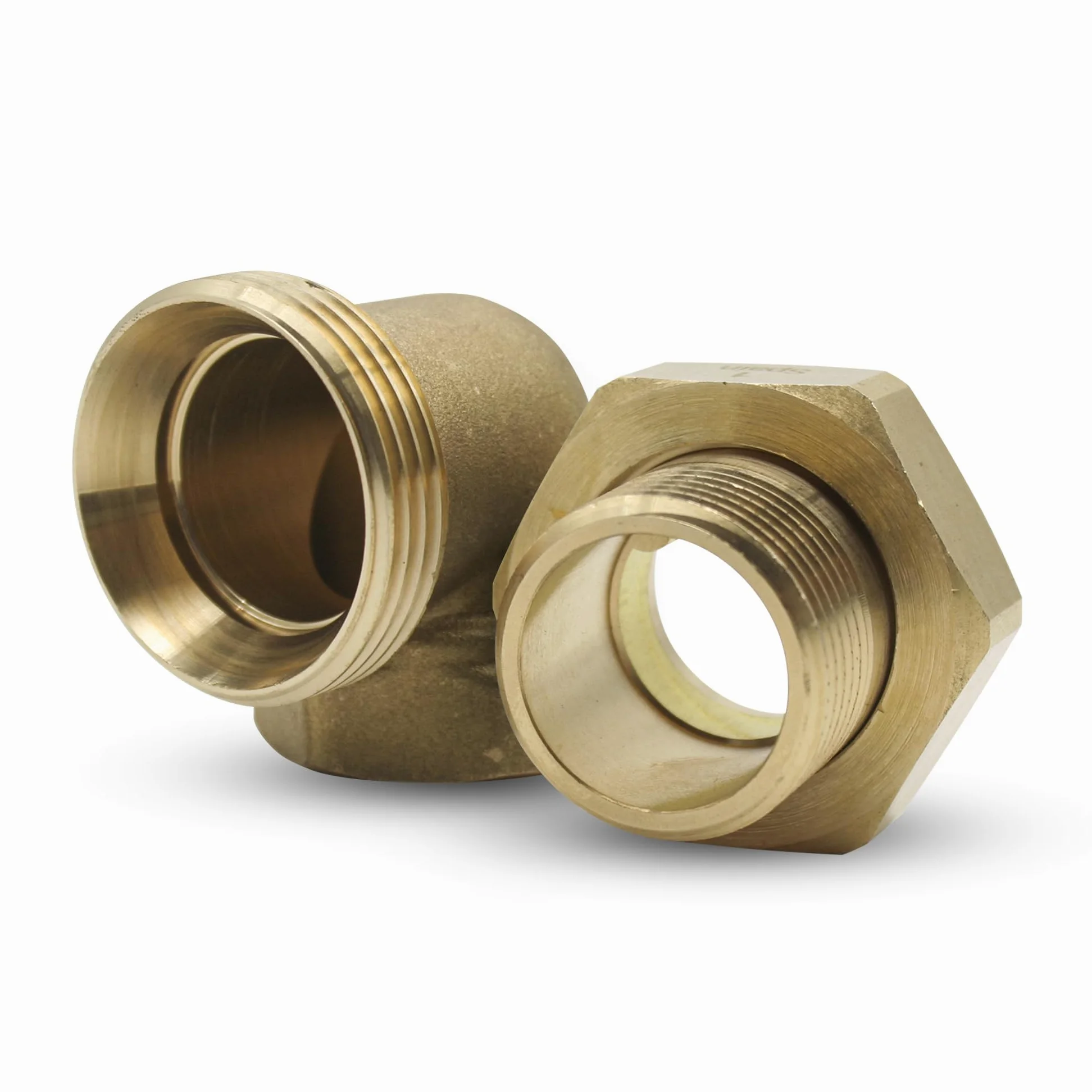 DOJA Barcelona | Racor Codo 90 Grados | 1" | M-H | Pack 3 | Codos 90º con Racor y Junta Tórica | Codo Latón | Anillo de Sellado | Accesorios Tuberia | para Tubo Grifo Jardin, Tuberias Exterior