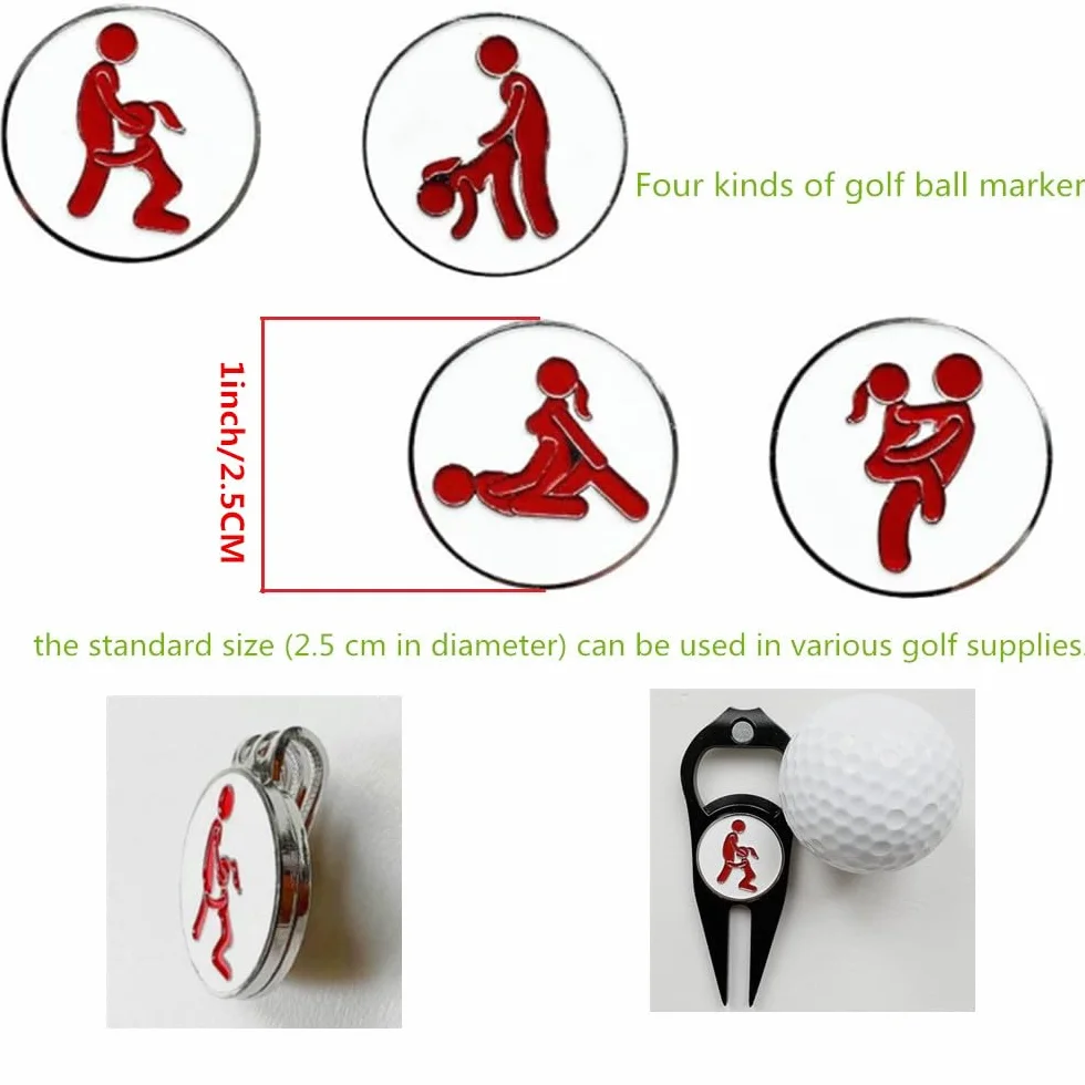 Sellos personalizados de pelotas de golf para identificar, regalo divertido para adultos entusiastas