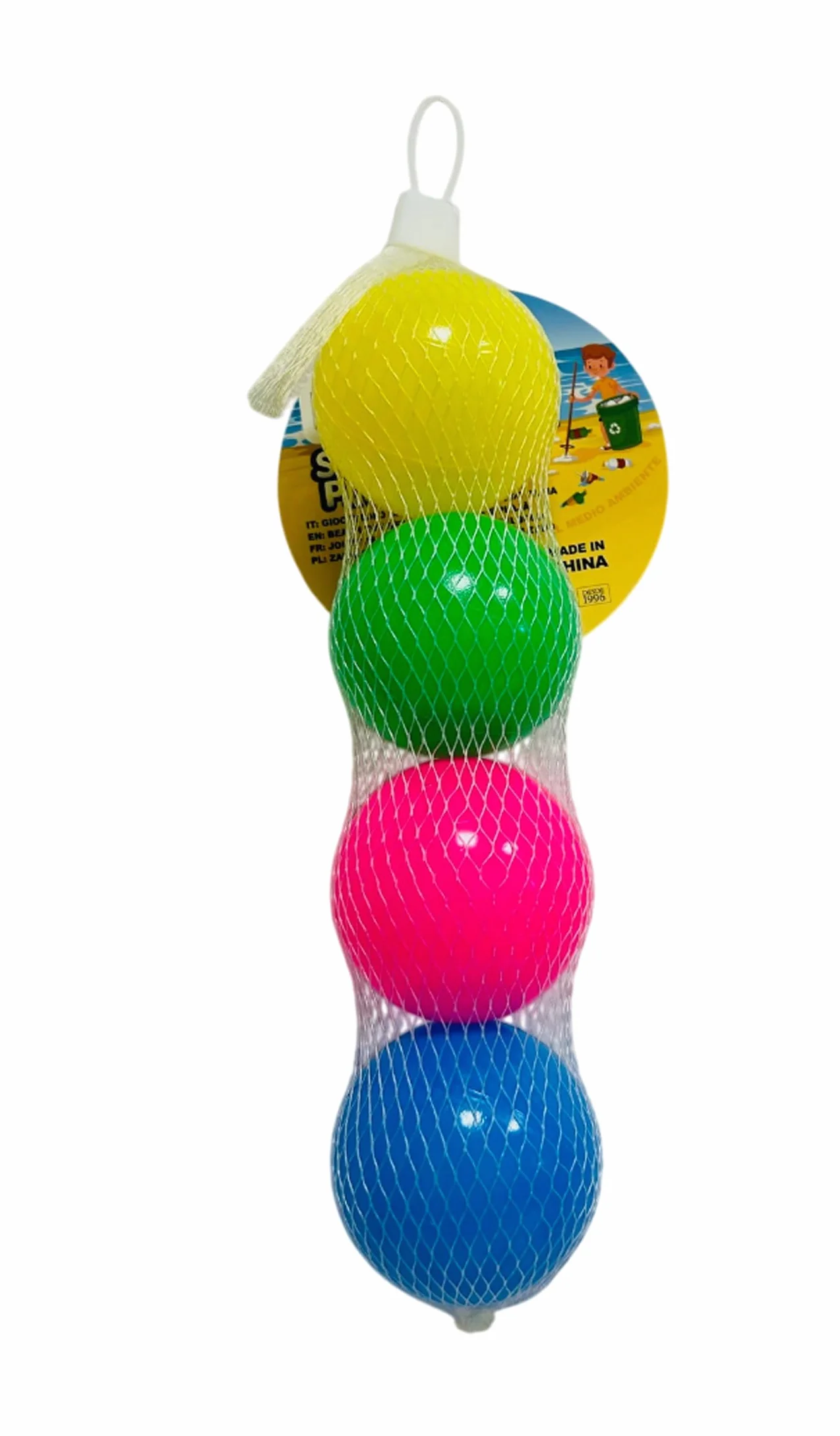 Bolas para raquetas de playa ligeras, juego de 4 bolas grandes de 5,5 cm