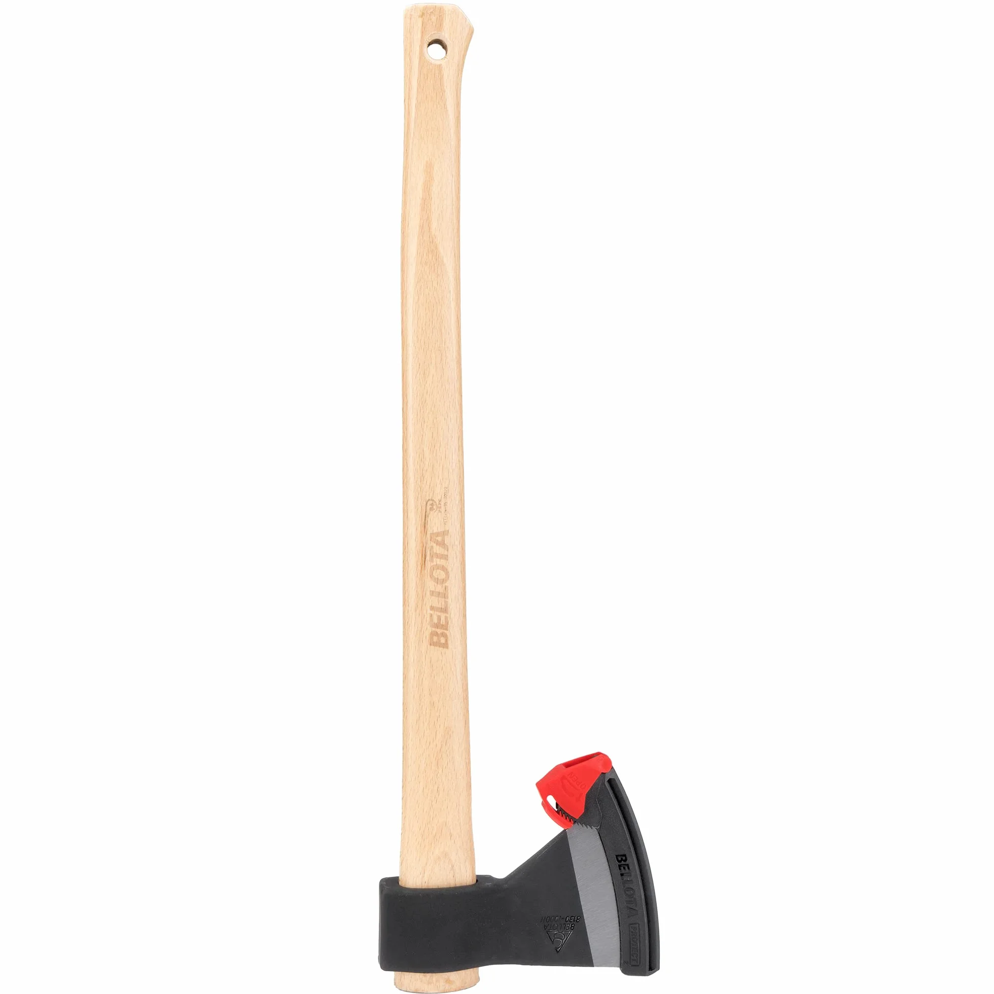 Bellota 8130-2000C - Hacha Vizcaína para la Tala de Árboles, Corte de Leña, Corte de Troncos y Rajar la Madera, Peso de la Cabeza 2 Kg, Mango de Madera