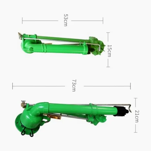 Pistola de riego con 5 boquillas, riego de gran eficiencia para césped, jardín, granja