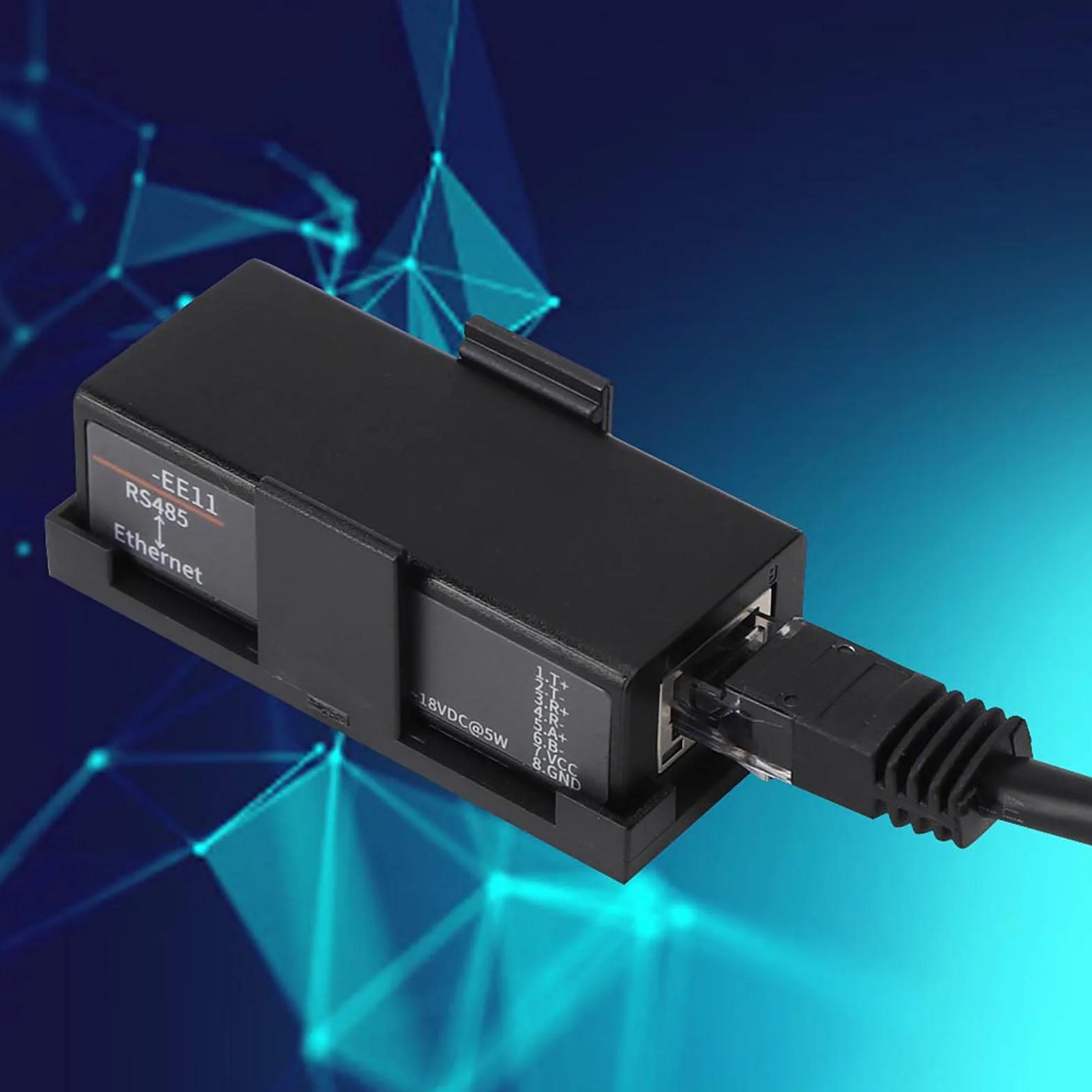 Módulo de Comunicación Ethernet Industrial HF7121, Servidor Serie IP/Modbus, 10/100M, 5-36VDC