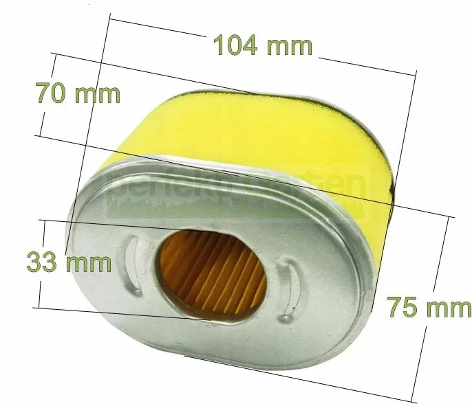 Filtro de aire compatible con escarificador de gasolina Einhell BG-SC 2240 P