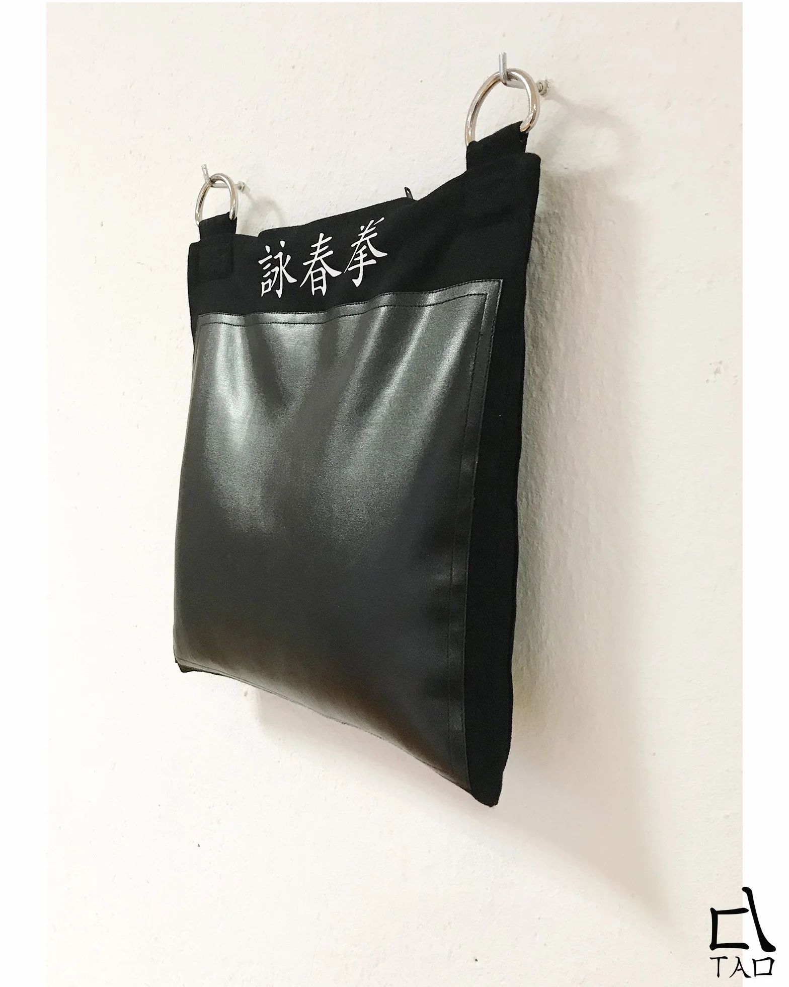 Tao Wing Chun Bolsa de Pared Golpe Objetivo 1 Sección Kung Fu Ving Tsun Lona, Cuero PU (sin Relleno)