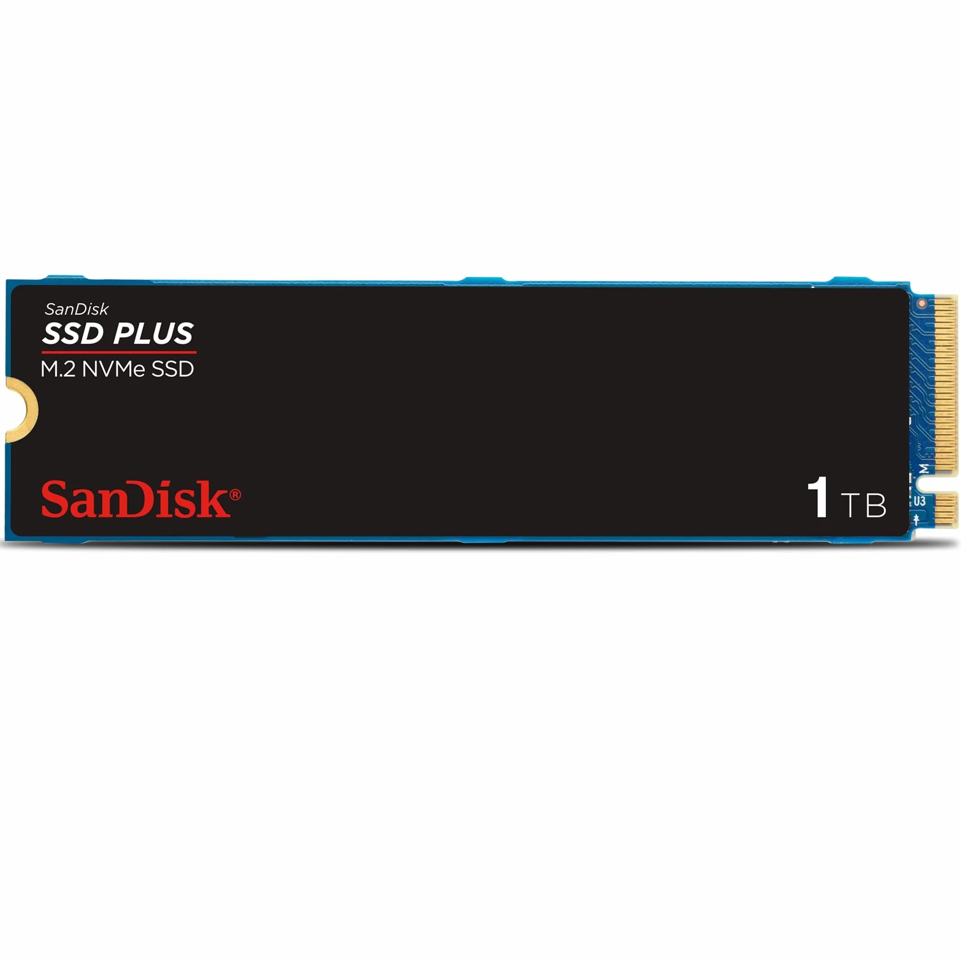 SanDisk SSD Plus 1TB M.2 2280 PCIe Gen3 NVMe SSD 3200 MB/s