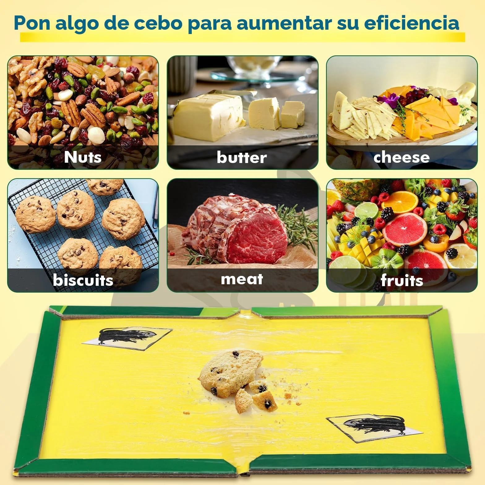 14Pcs Trampa Pegamento Ratones, Profesional Trampas para Ratones Ecológicas, Trampa Adhesiva para Ratas, Potentes Trampas para Ratas Grandes Adhesivas, Trampas Ratas Apto para Cucarachas Y Arañas