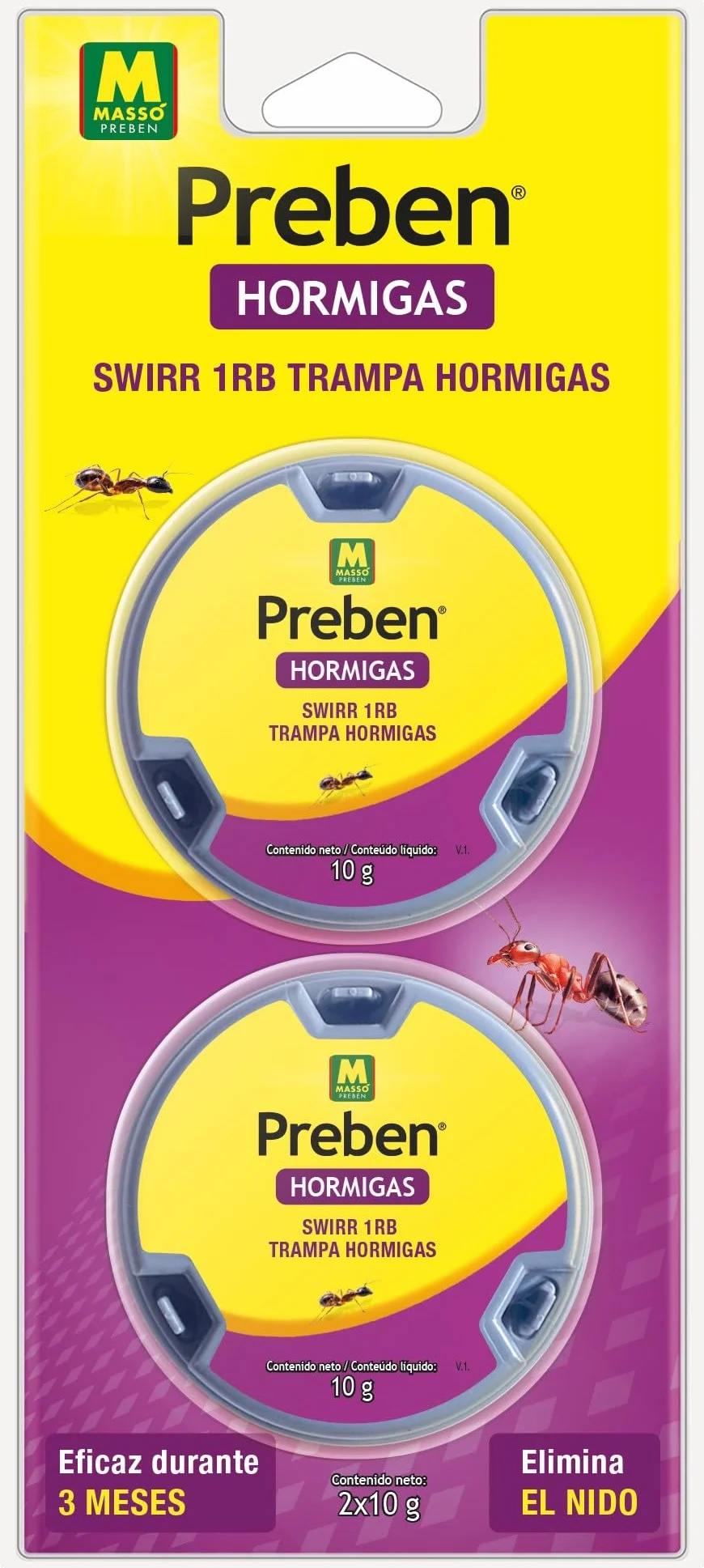 Trampa-Cebo Hormigas 2x10g PREBEN 231192N MASSÓ