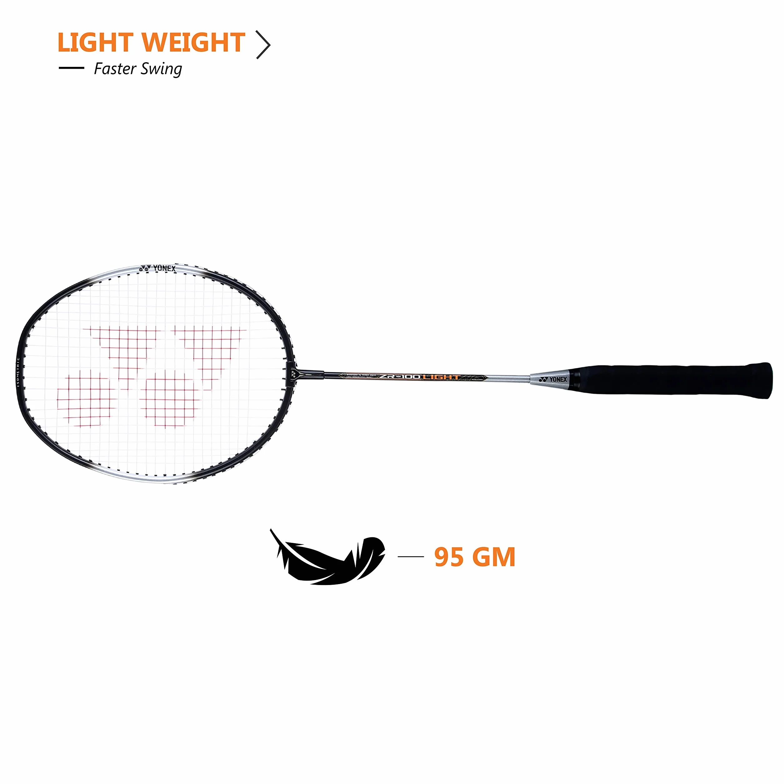 YONEX ZR 100 LIGHT Raqueta de bádminton aluminio negro