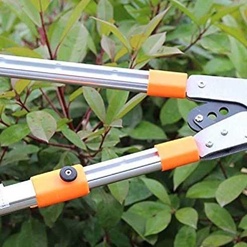 Tijeras de podar telescópicas para árboles de jardín, corte fácil para tijeras de podar de calidad para jardinería, tijeras de podar de trinquete resistentes, extensibles de 66 a 101 cm para toda