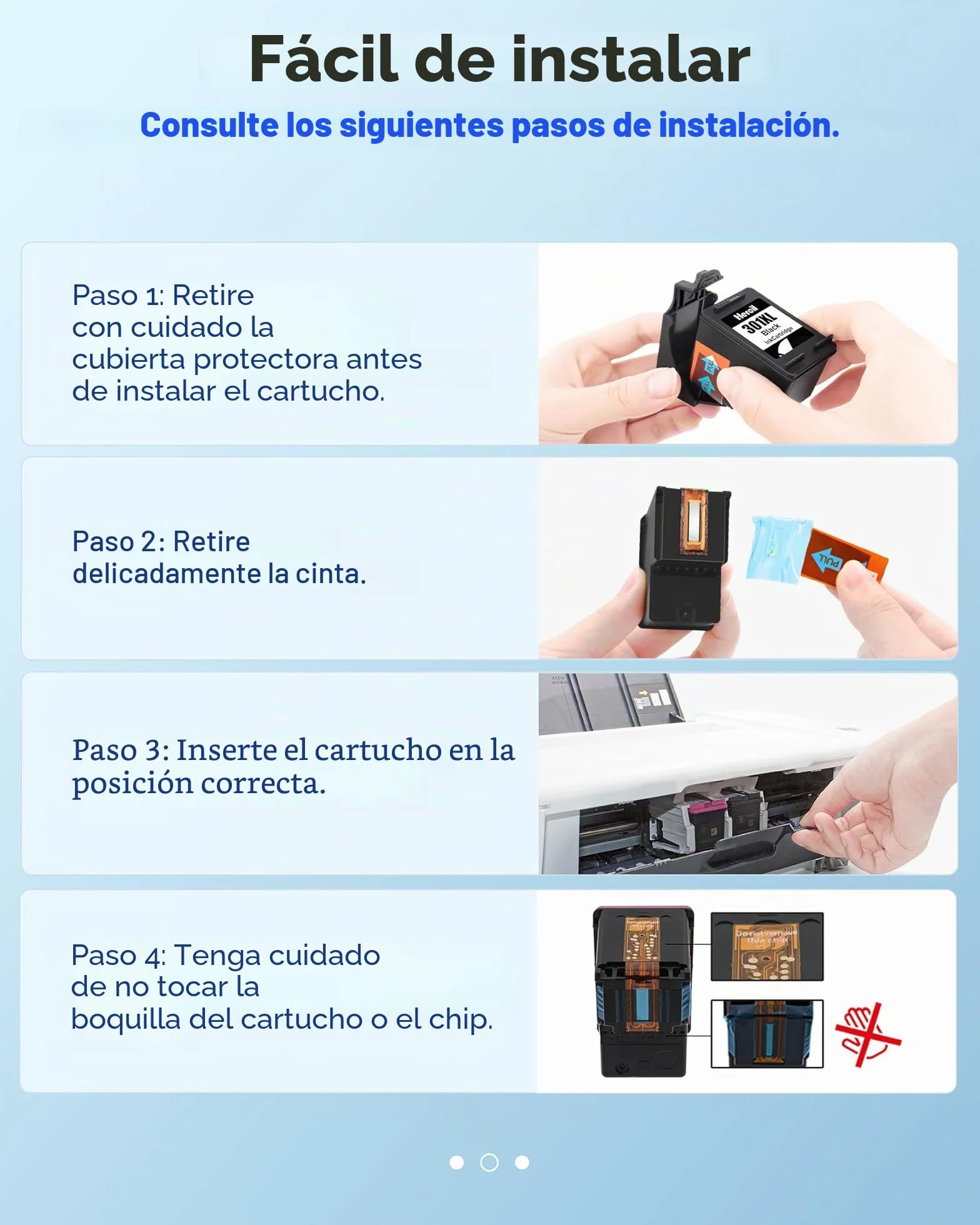 Cartuchos de Tinta HP 301XL Negro y Color, Alta Capacidad Compatible para HP Envy 4500 DeskJet 2540 OfficeJet 2620