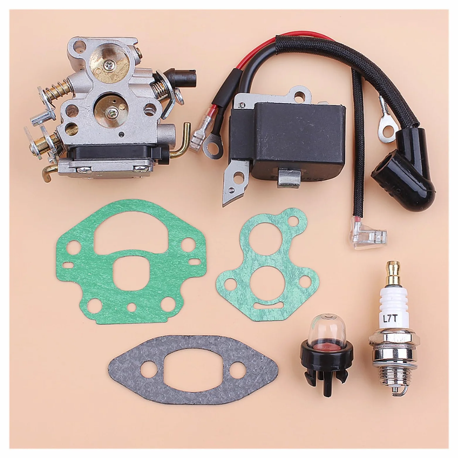 1 Juego de módulo de bobina de encendido de carburador, Kit magnético apto for H 240 236 235, piezas de motosierra for Zama C1T-W33 Carb
