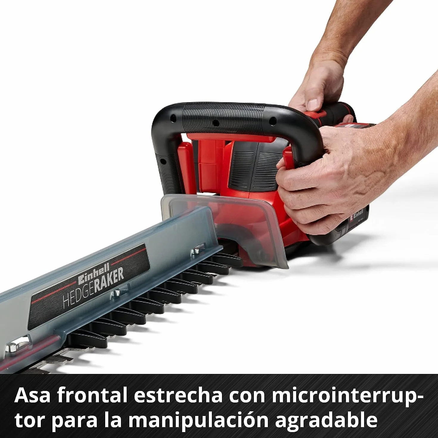 Einhell Cortasetos con batería GE-CH 36/65 Li-Solo Power X-Change (36 V, 65 cm de Longitud de Corte, 30 mm Distancia Entre Dientes, Mango Giratorio, colector de Recortes, sín batería)