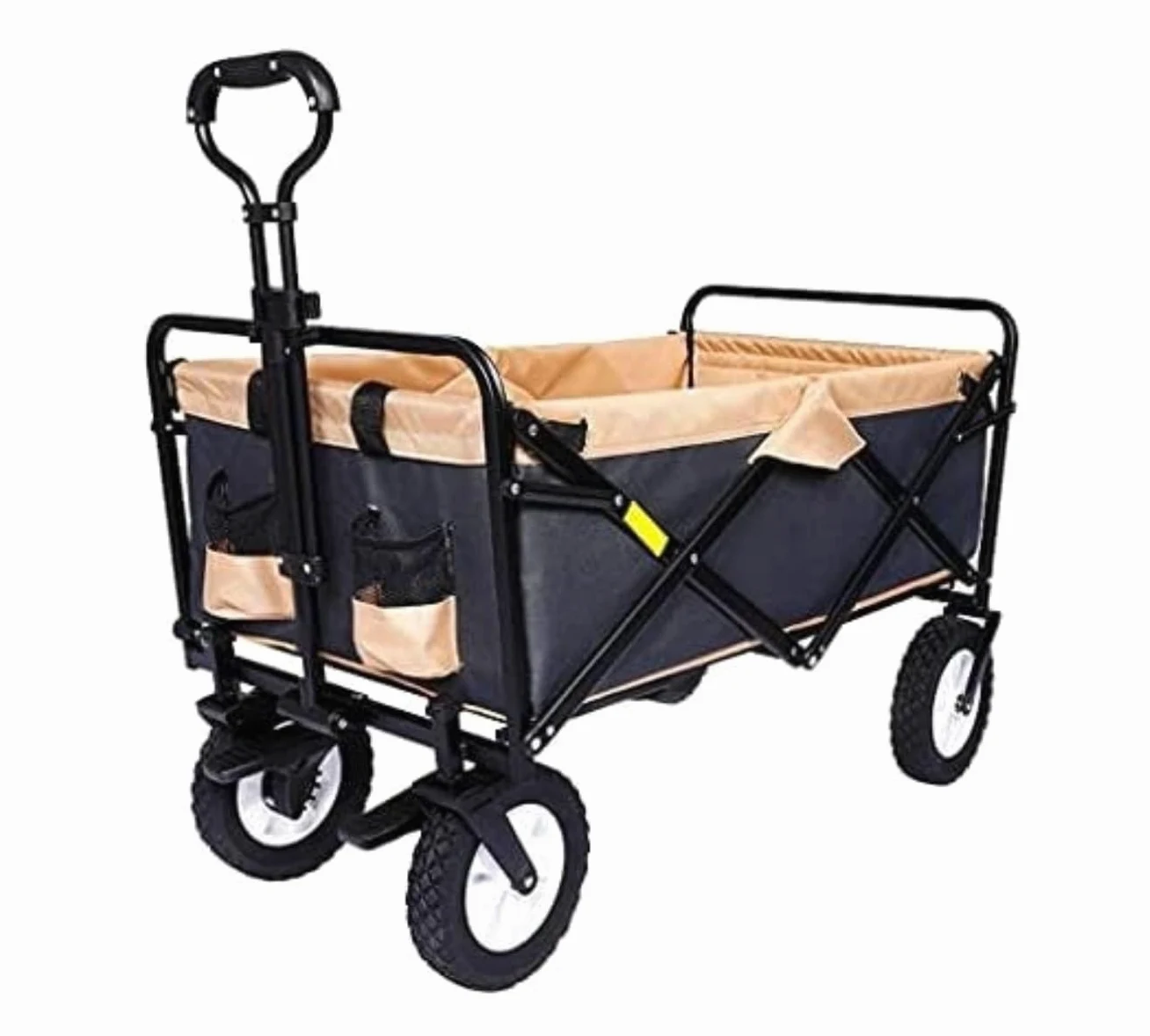 Carro Playa Carro de Utilidad Plegable para Exteriores Carro de Utilidad de jardín Plegable Carro de Camping con Freno para Pescar Picnic Carrito Plegable Transporte
