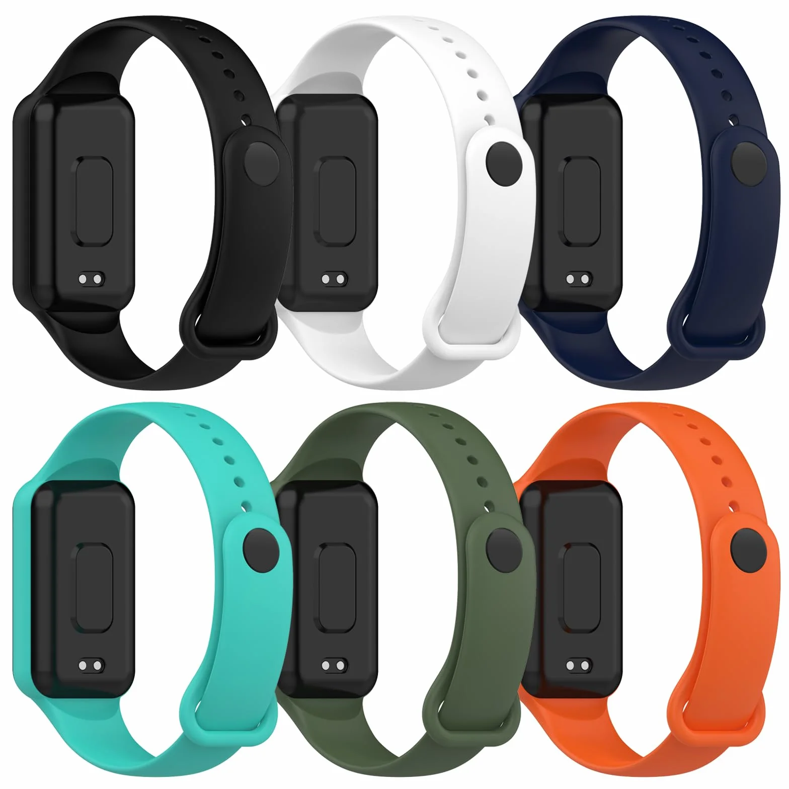 Amazfit Band 7 Correa Compatible, Pulsera Silicona Recambio Coloridos 6PCS