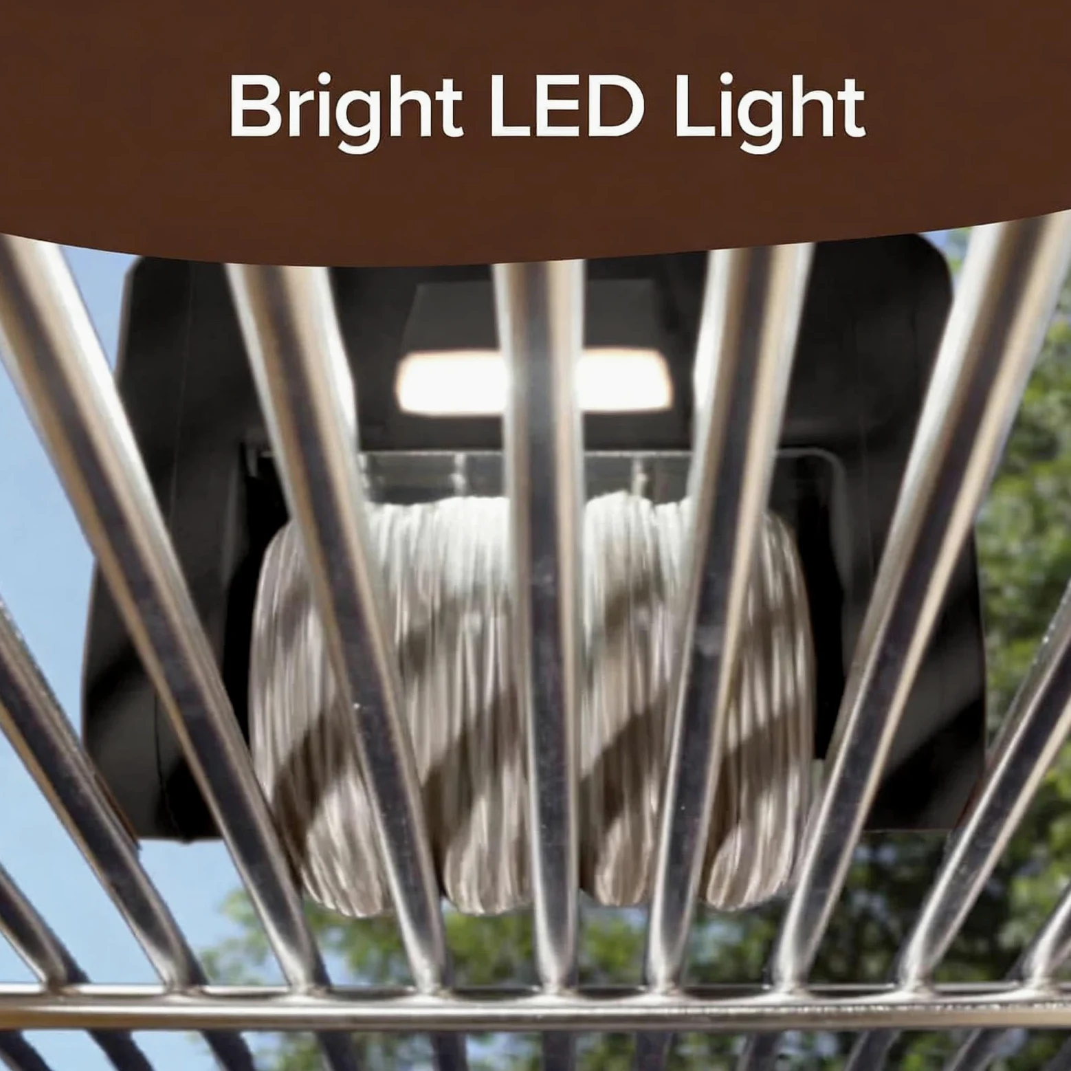 Cepillo eléctrico para parrilla, limpiador inalámbrico de parrilla de barbacoa con luz LED, rodillo de acero inoxidable de 350 rpm, herramienta de limpieza recargable sin cerdas para parrillas de