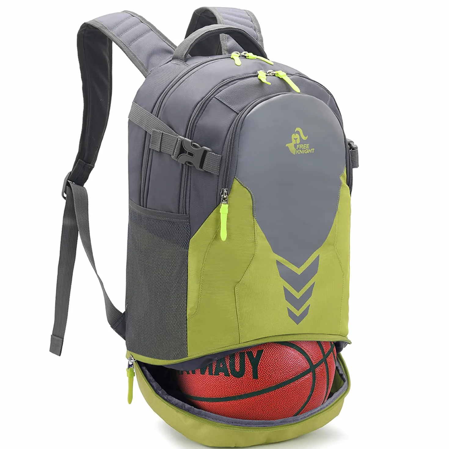 Bseash Mochila de Baloncesto 35L Compartimento Inferior para Balones, Bolsa Deportiva Gran Capacidad