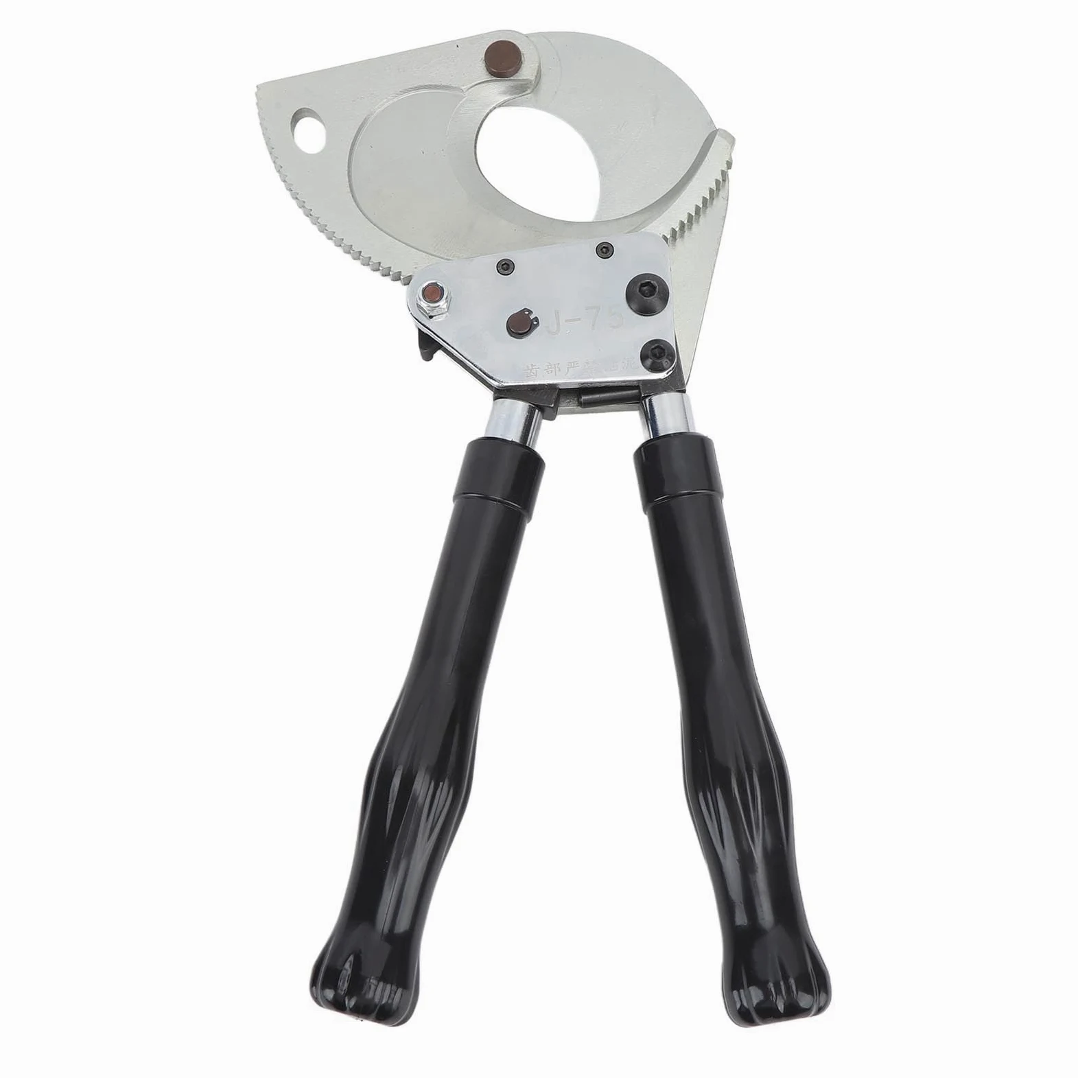 Fabater Cortador de Cables con Trinquete 750 MCM 400 Mm2 de Diámetro 65 Mm 2,6 Pulgadas, Cortador de Cables que Ahorra Mano de Obra para un Corte Seguro, Herramienta con de Aluminio con Hoja de
