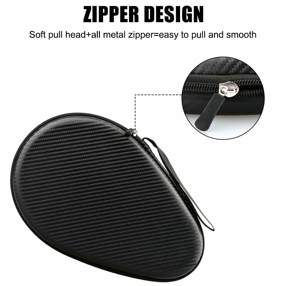 Funda para raqueta de tenis de mesa resistente al agua con cremallera