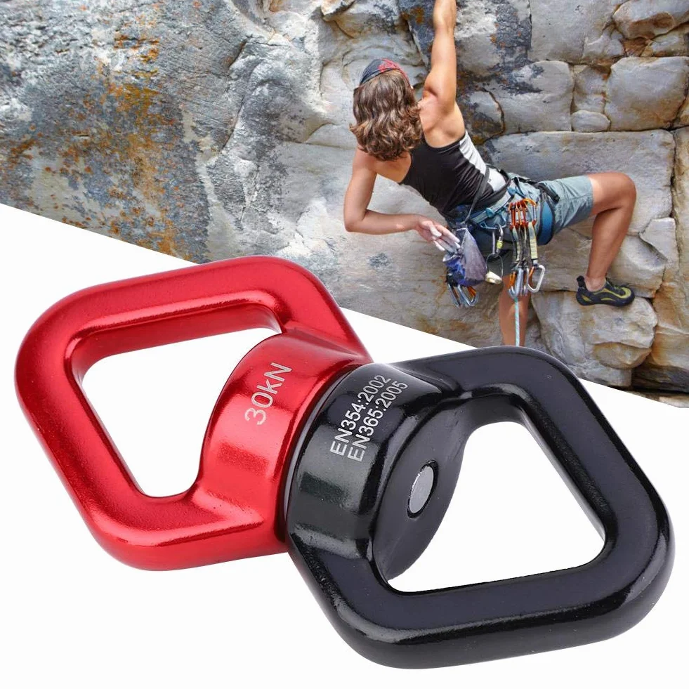 Conector Giratorio de la Cuerda 30KN 360° para Escalada en Roca, Yoga