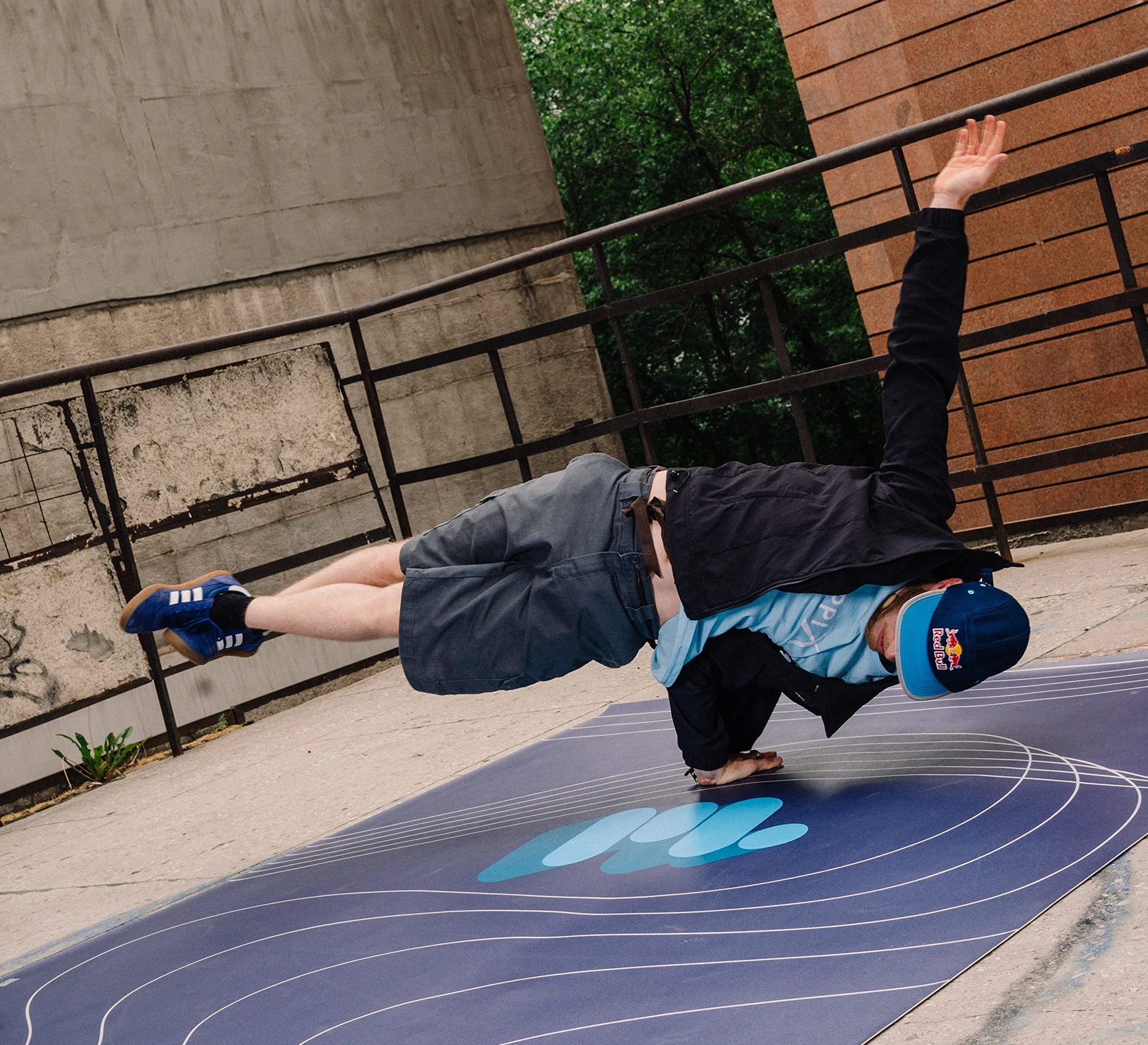 Alfombra de baile para breakdance 195 x 195 cm regalo Bboys Bgirls