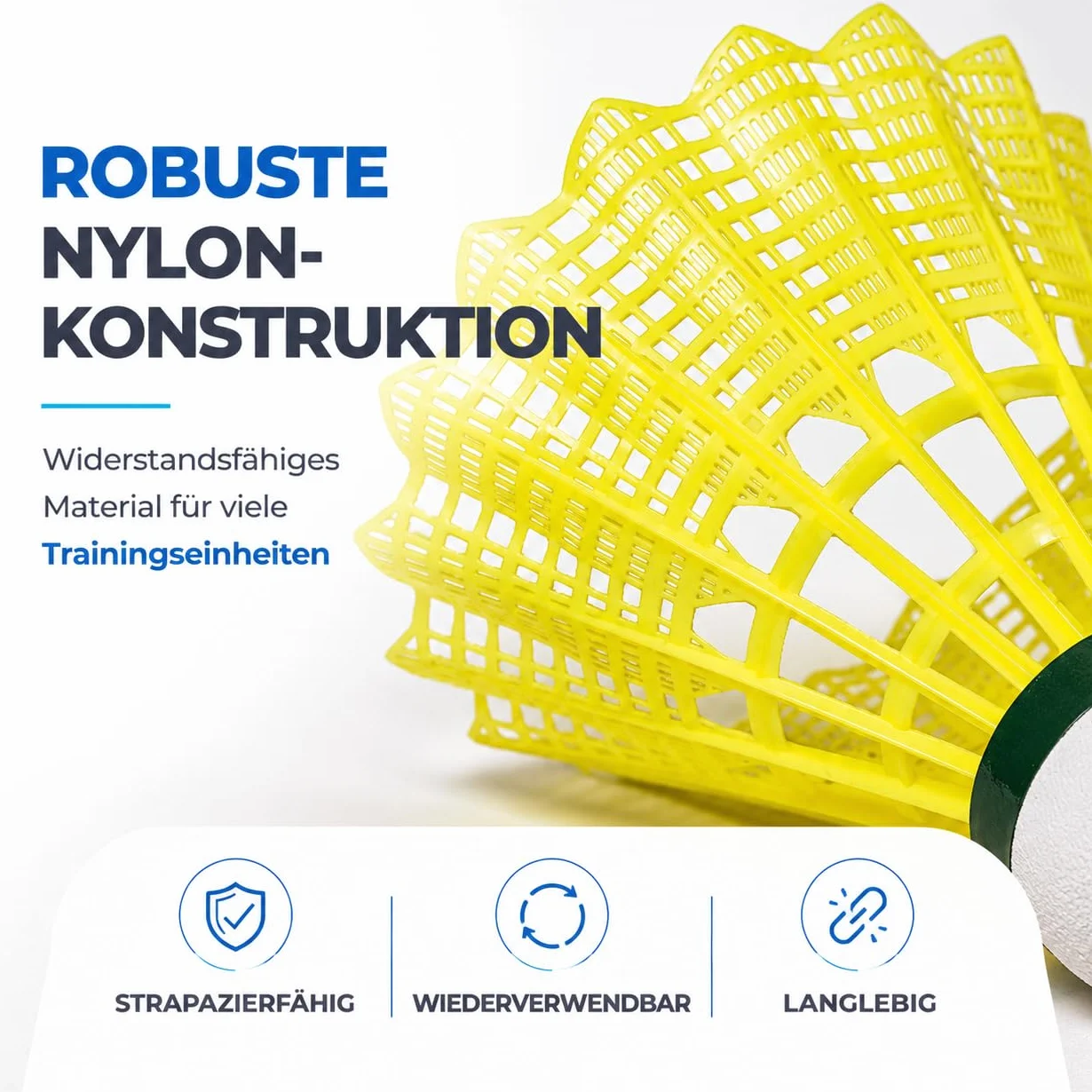 Balones de bádminton para entrenamiento y competición – interior y exterior