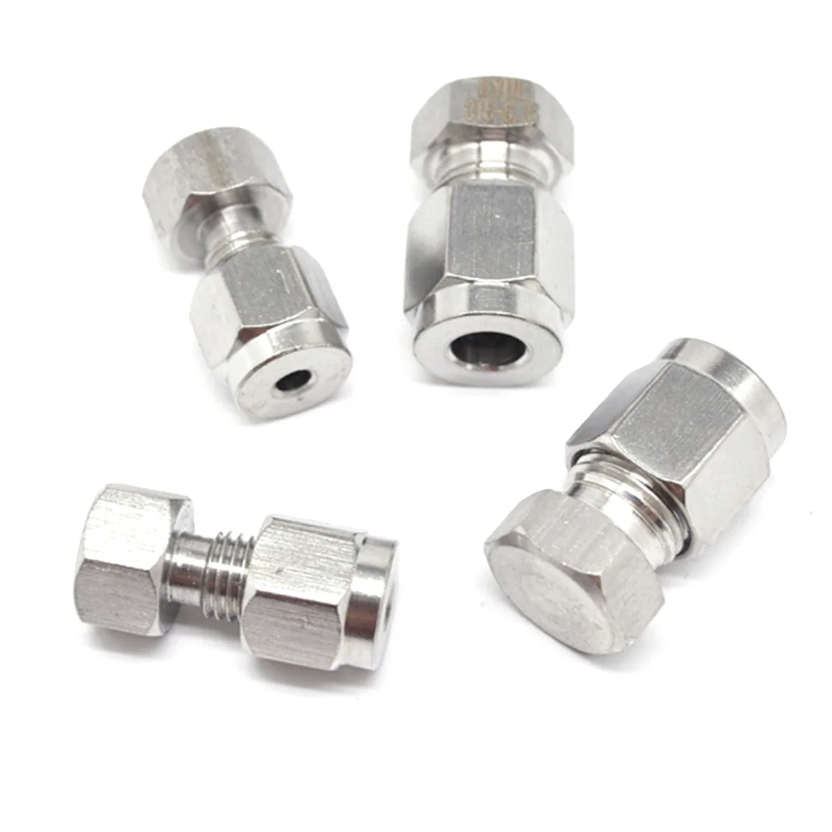Paquete de 5 adaptadores de manguera de jardín OD 3-25 mm 1/8 "1/4" 3/8" 1/2" 1" 1" 304 tapón de extremo de acero inoxidable casquillo neumático (especificación de rosca: 1")