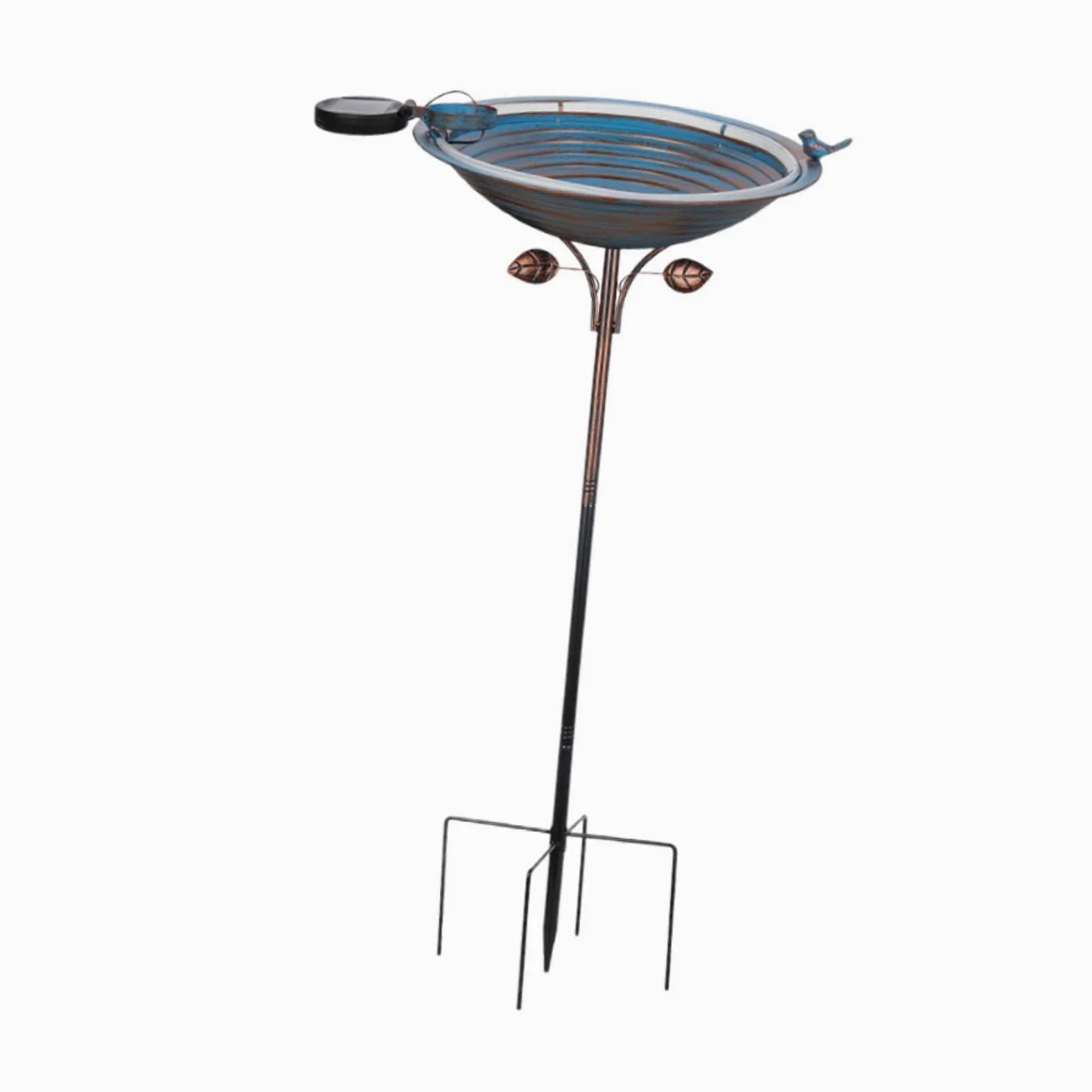 perfk Comedero para pájaros, Bebedero para pájaros, Elegante y fácil de Instalar, con estaca de Metal para Amantes de Las Aves, Ideal para el jardín.