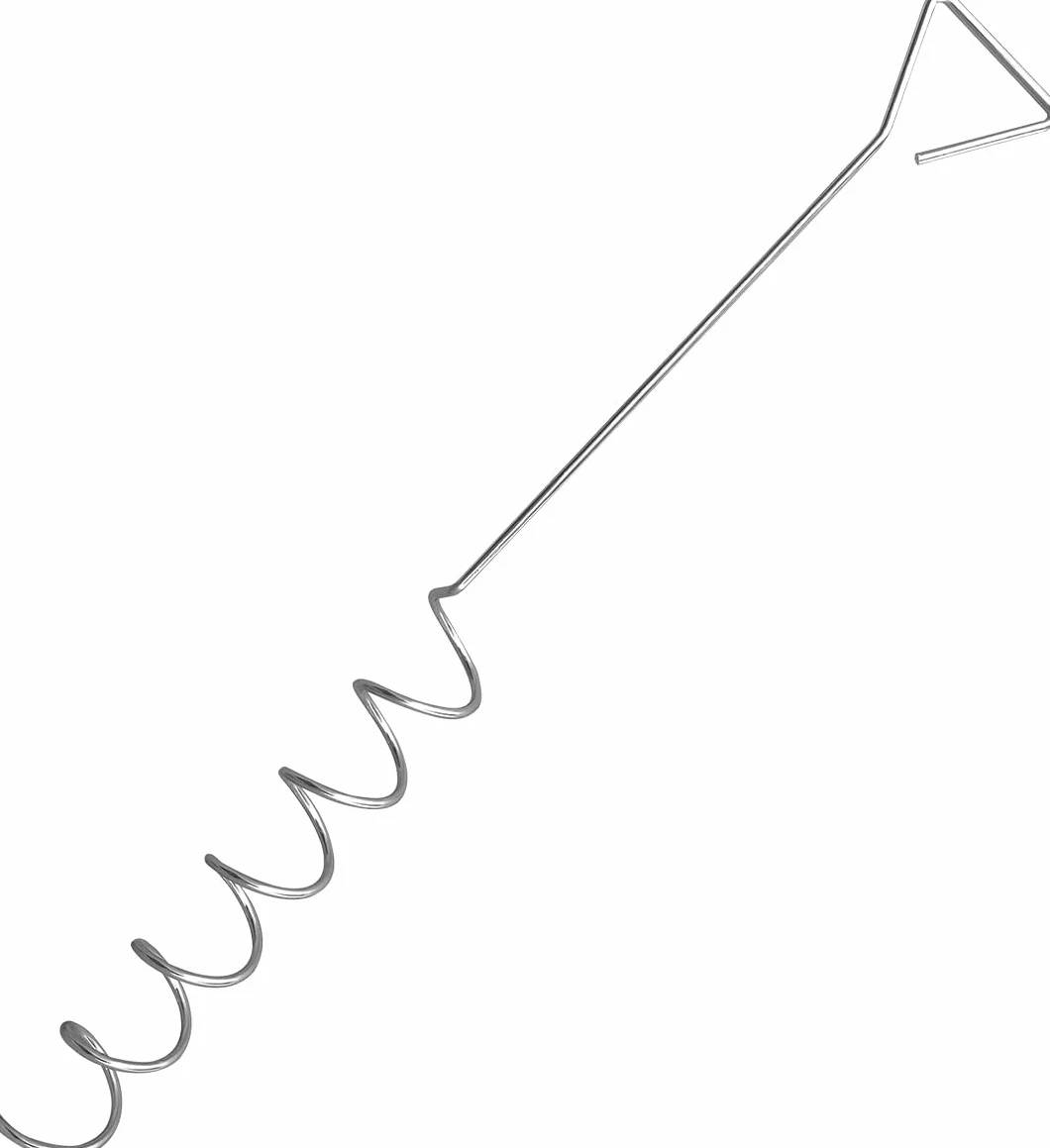 aireador - aireador galvanizado de 100x11x8 cm, ideal para mezclar compost, fabricado en metal duradero y resistente a la corrosión.