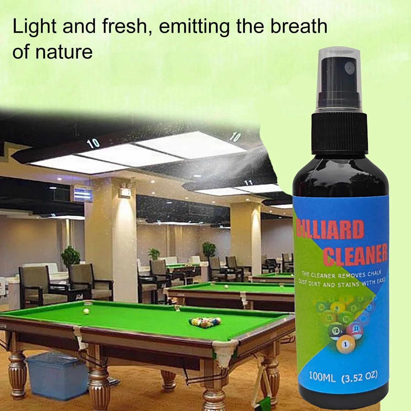 Limpiador de Bolas de Billar 100 ml Spray Pulido y Limpieza Profunda Mantenimiento