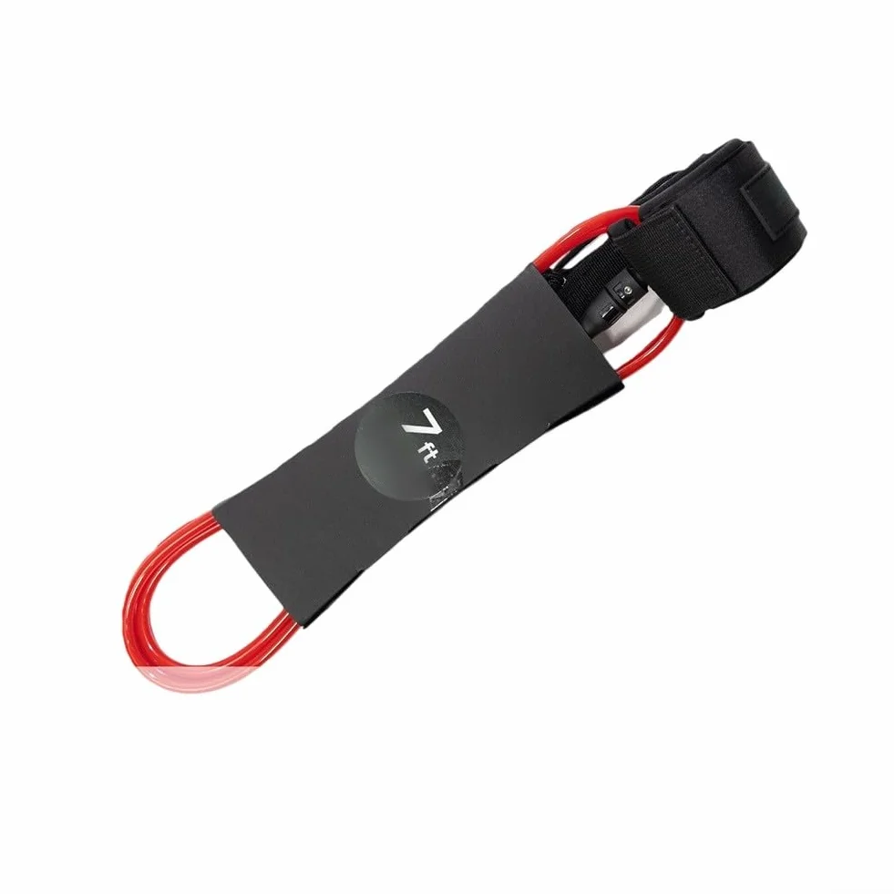 Correa para tabla de surf 360° con bolsillo oculto 7 pies rojo