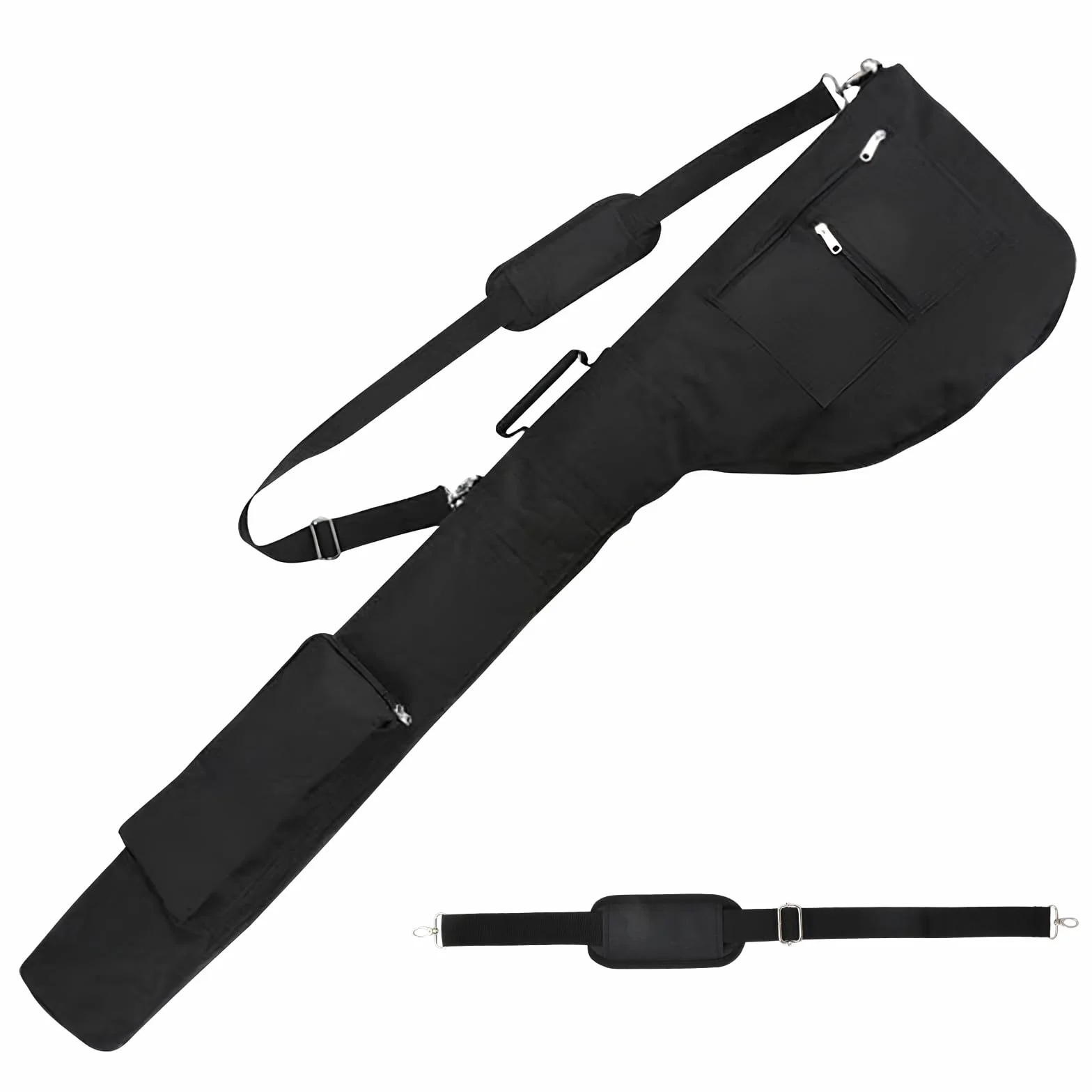 Bolsa de Viaje Pequeña y Ligera para Palos de Golf - Portátil, Plegable - Capacidad 8-10 Palos