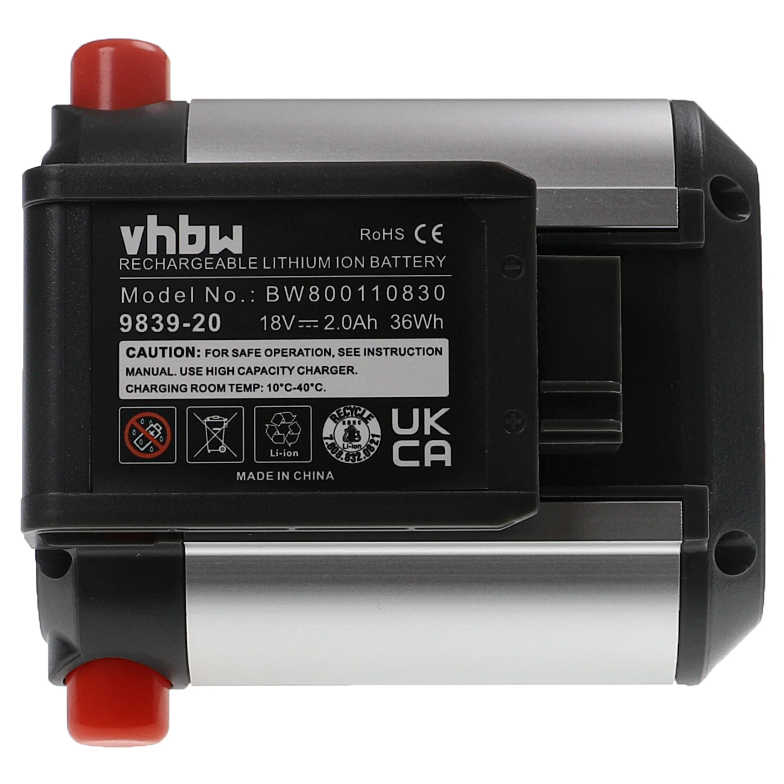 vhbw 2X Batería Compatible con Gardena AccuJet Li-18 (9335-20) cortacésped Tijeras cortacésped 2000mAh 18V Li-Ion