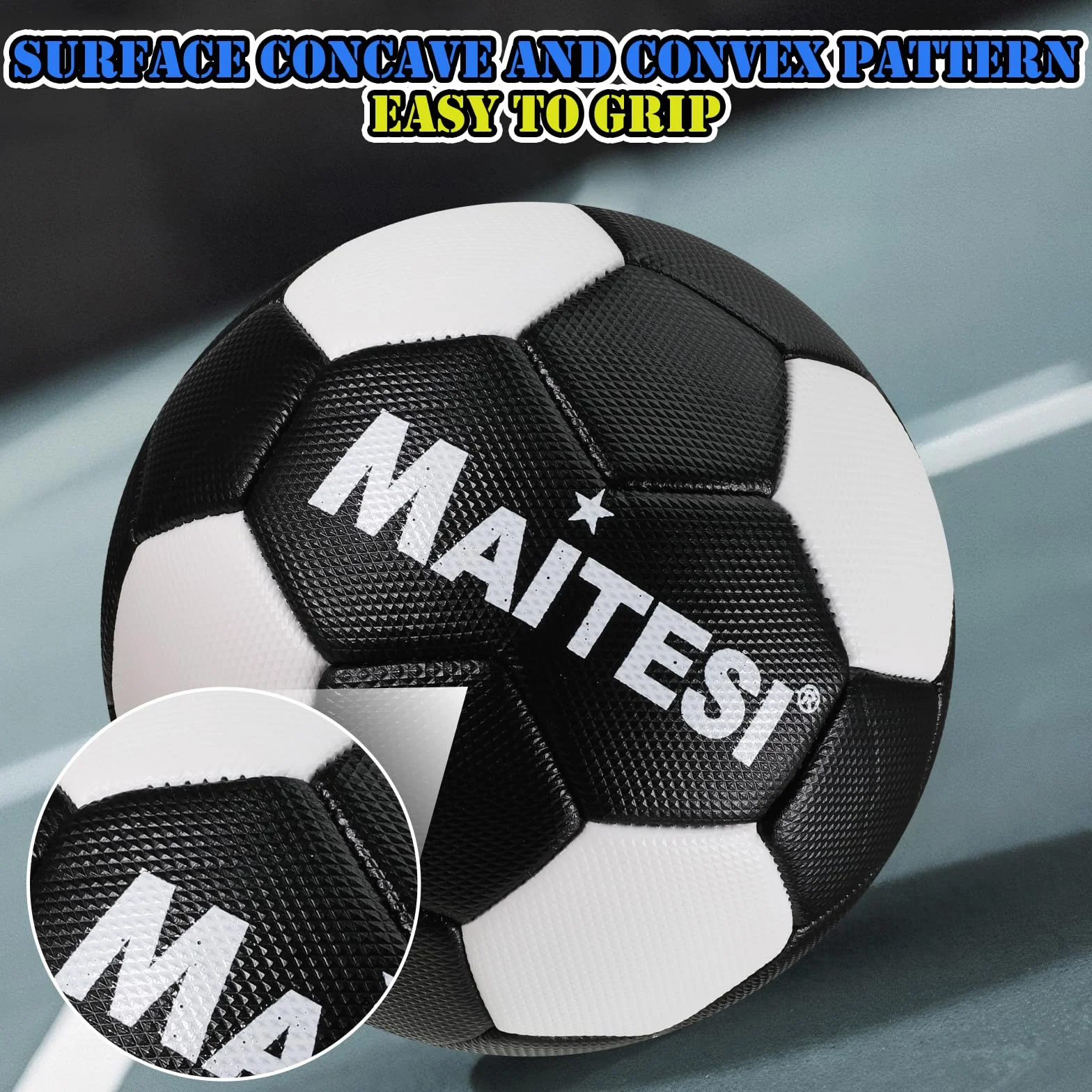 Balón de balonmano Poliuretano 25 cm Negro 1 unidad