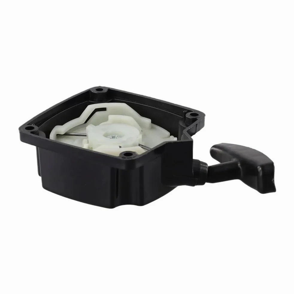 Recóleo Pull Starter Assembly para Lawn Mower – Part de reemplazo de plástico Negro para 140cc-220cc Equipo de energía Exterior