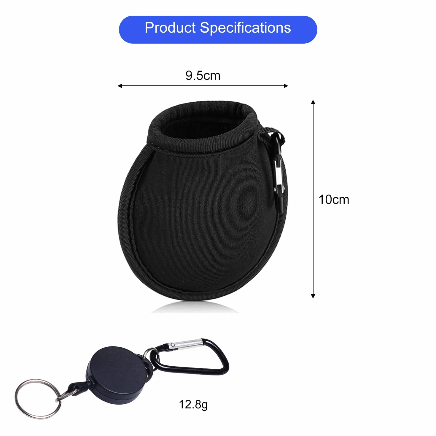 Bolsas de limpieza de golf azul negro con hebillas negras bolsillo para juntas accesorios