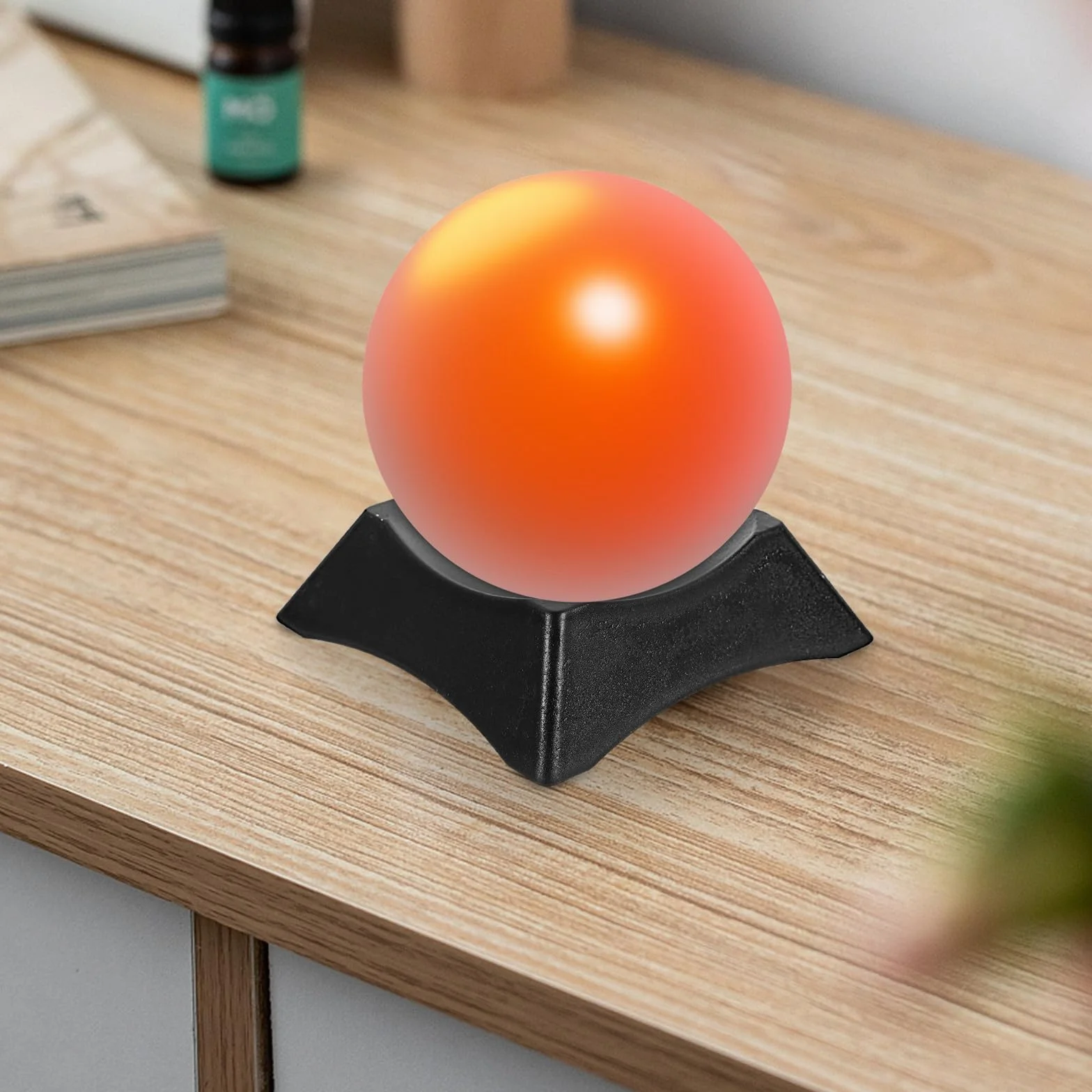 ORFOFE Soportes para Balones Deportivos 10 Piezas Negro, Base Multifuncional Exhibición Baloncesto Fútbol Rugby