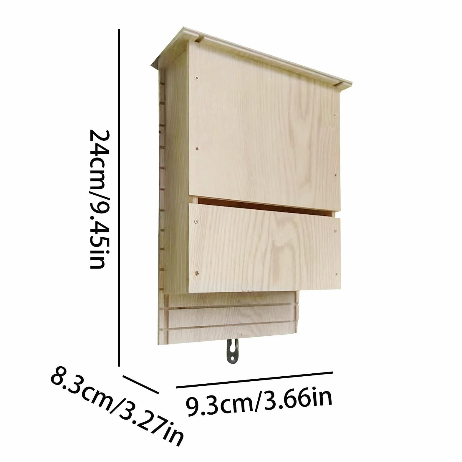 murciélagos al Aire Libre - Refugio Madera para Colonia murciélagos, murciélago Madera Reutilizable para hibernación, casa Caja murciélago decoración Madera