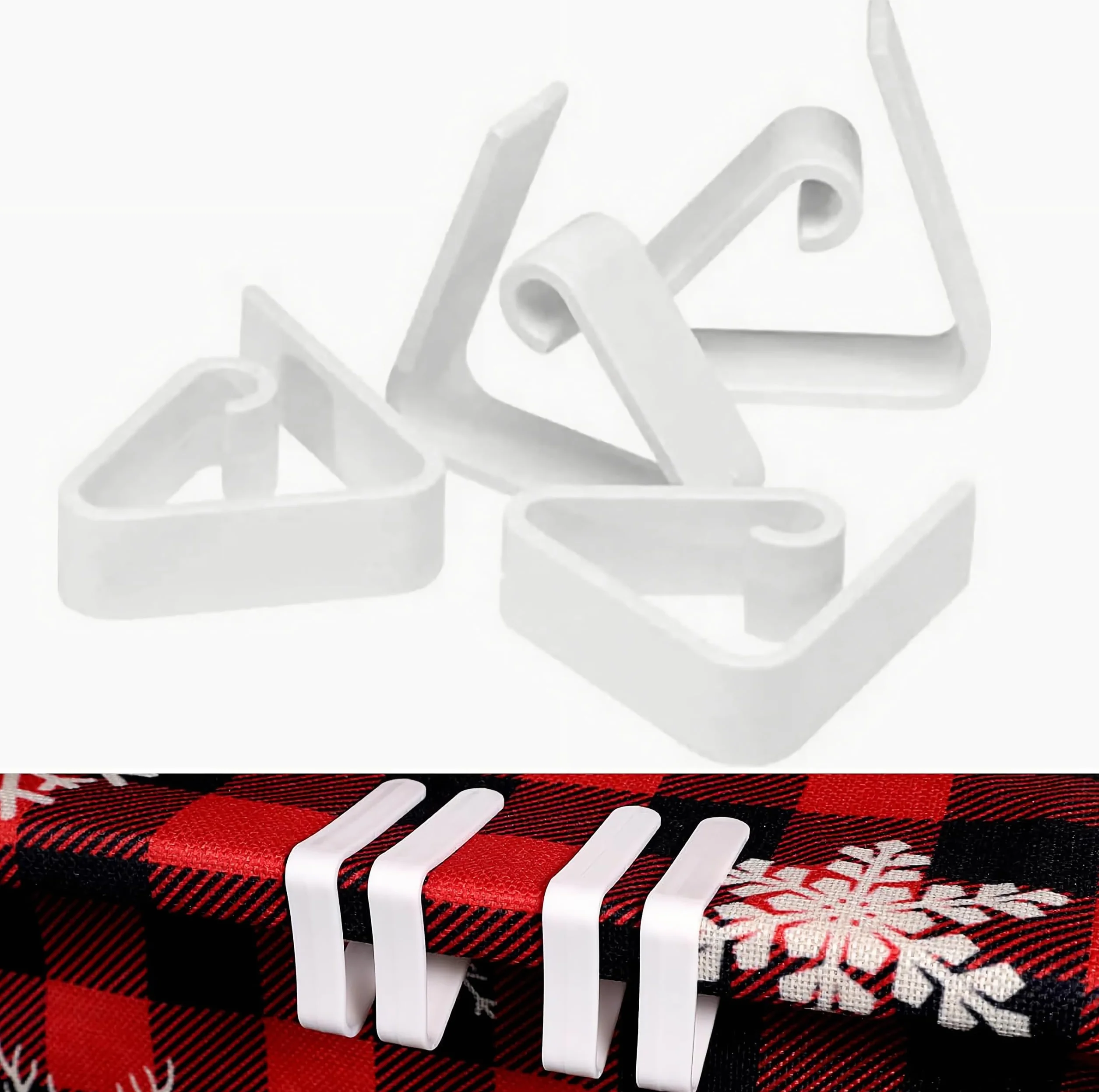 Ichigo Ichie 100 Piezas Pinzas para Sujeta Manteles de Mesa Exterior, Clips para Sujetar de Mantel de Mesa, Pinza Sujeción Mantel, Ideal para Cumpleaños, Fiestas, Picnics, Bodas y Buffets, Blanco