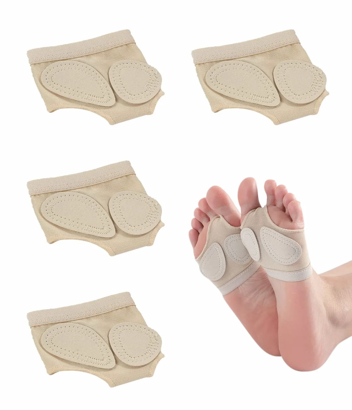 Almohadillas anti-derrapantes para danza clásica ballet yoga gimnasia jazz moderno protección pies