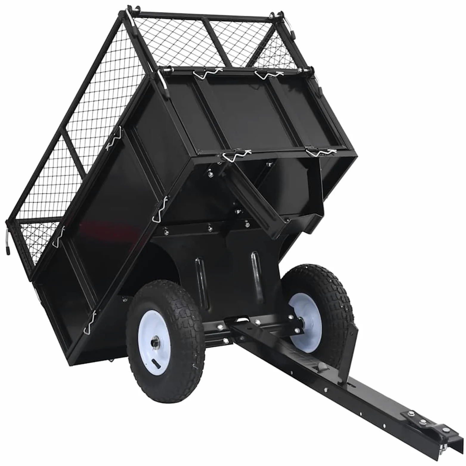 GecheerCarro Remolque inclinable de cortacésped Carga de 150 kg