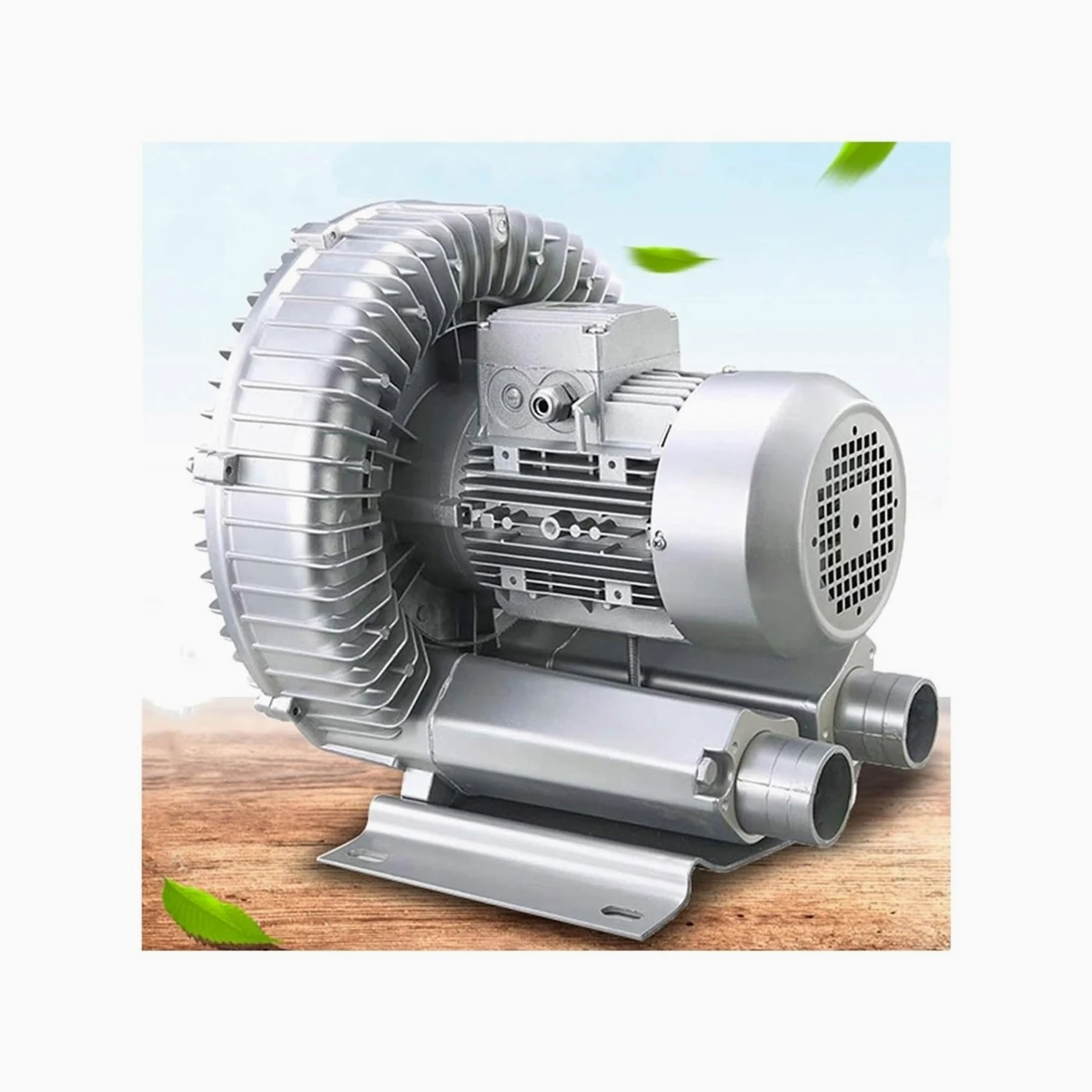Genérico Soplador regenerativo de 50 Hz, soplador anular para aireación de Aguas residuales de 0,16 HP a 1,49 HP, monofásico de 110 V/220 V, bajo Nivel de Ruido, Bomba de vacío Industrial para soplad