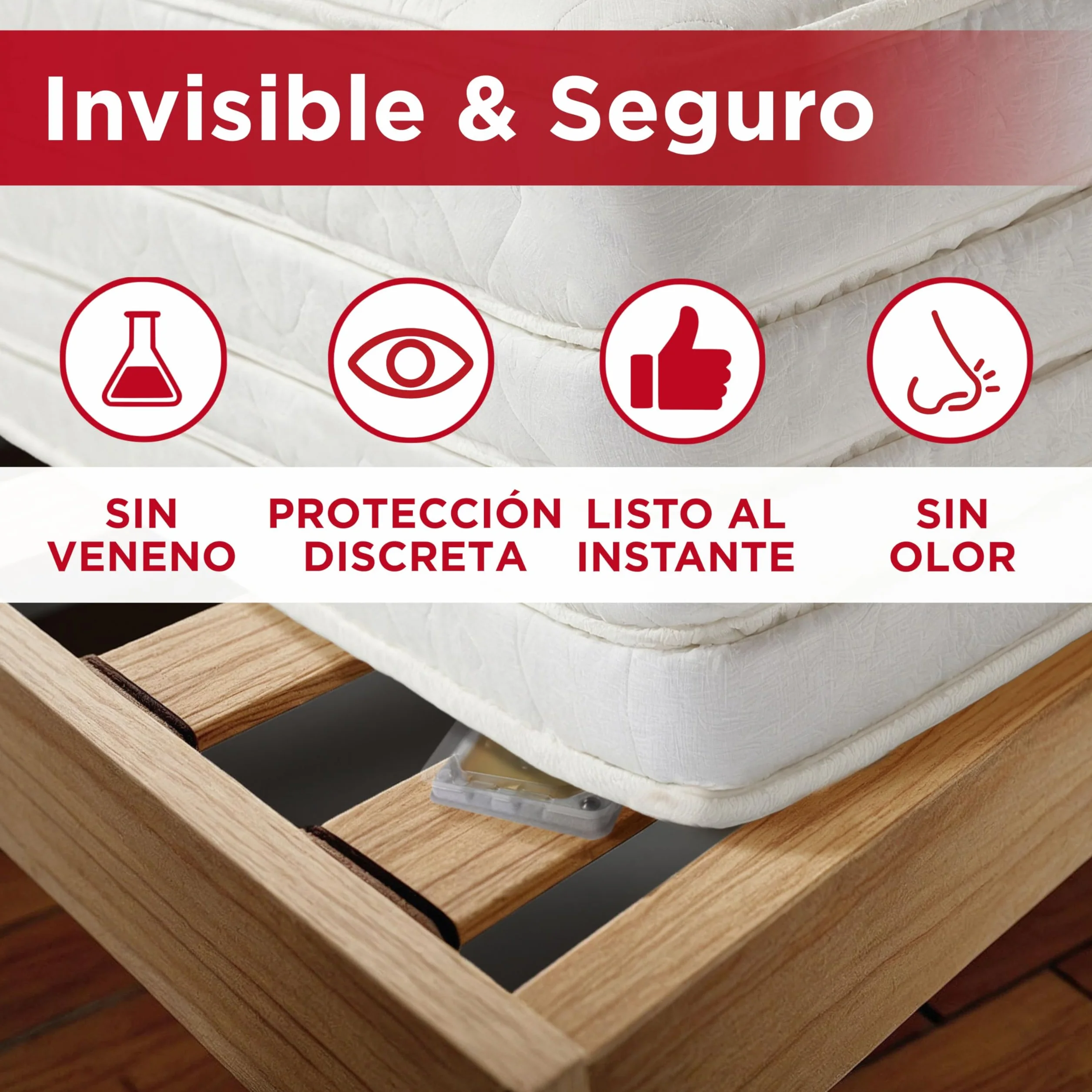 Catchmaster Detectores de chinches - 4 Unidades - Producto Potente contra plagas - Compatible con Fundas Protectoras - Monitor de chinches