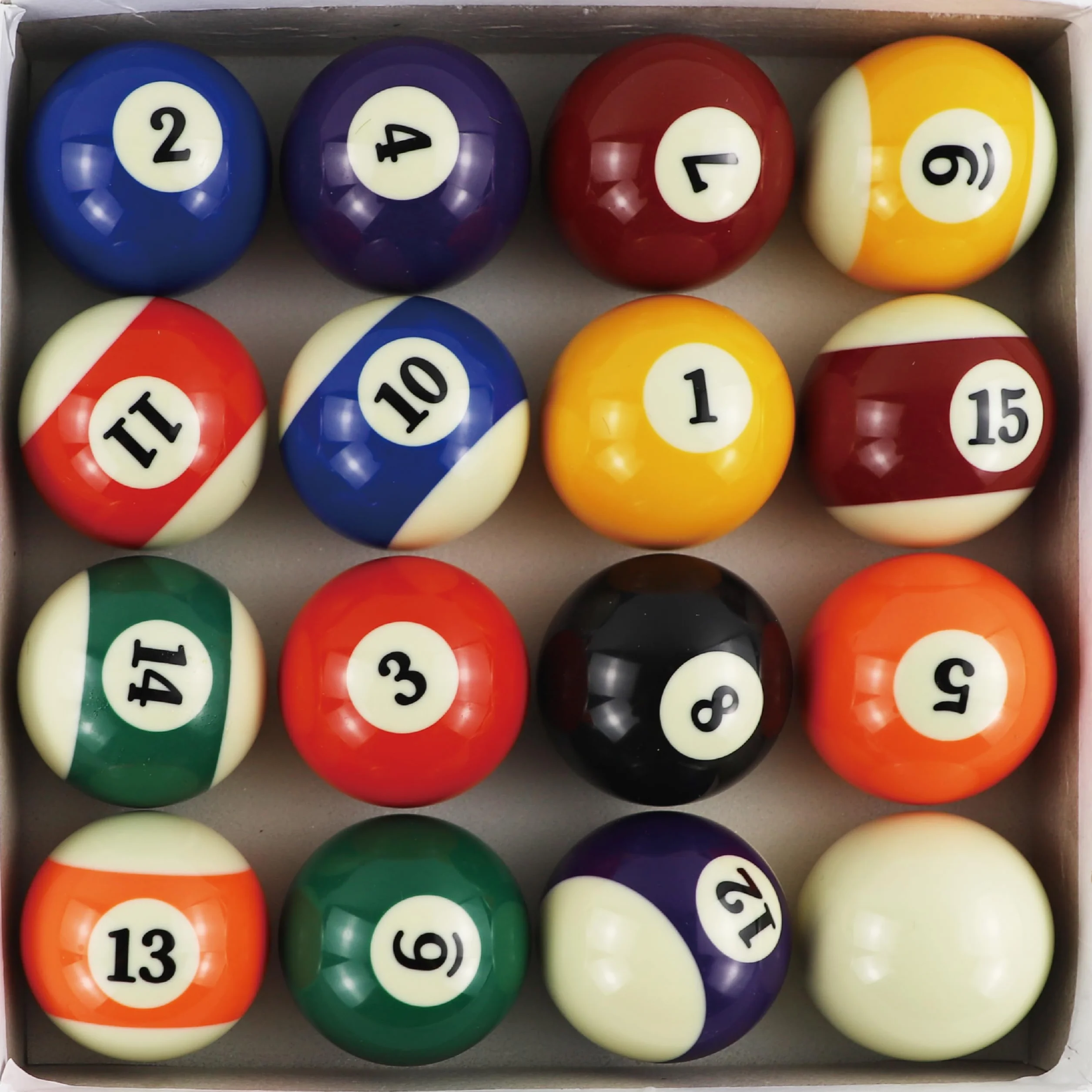 Profesional Caja de Bolas de Billar Tamaño Standard Juego Completo