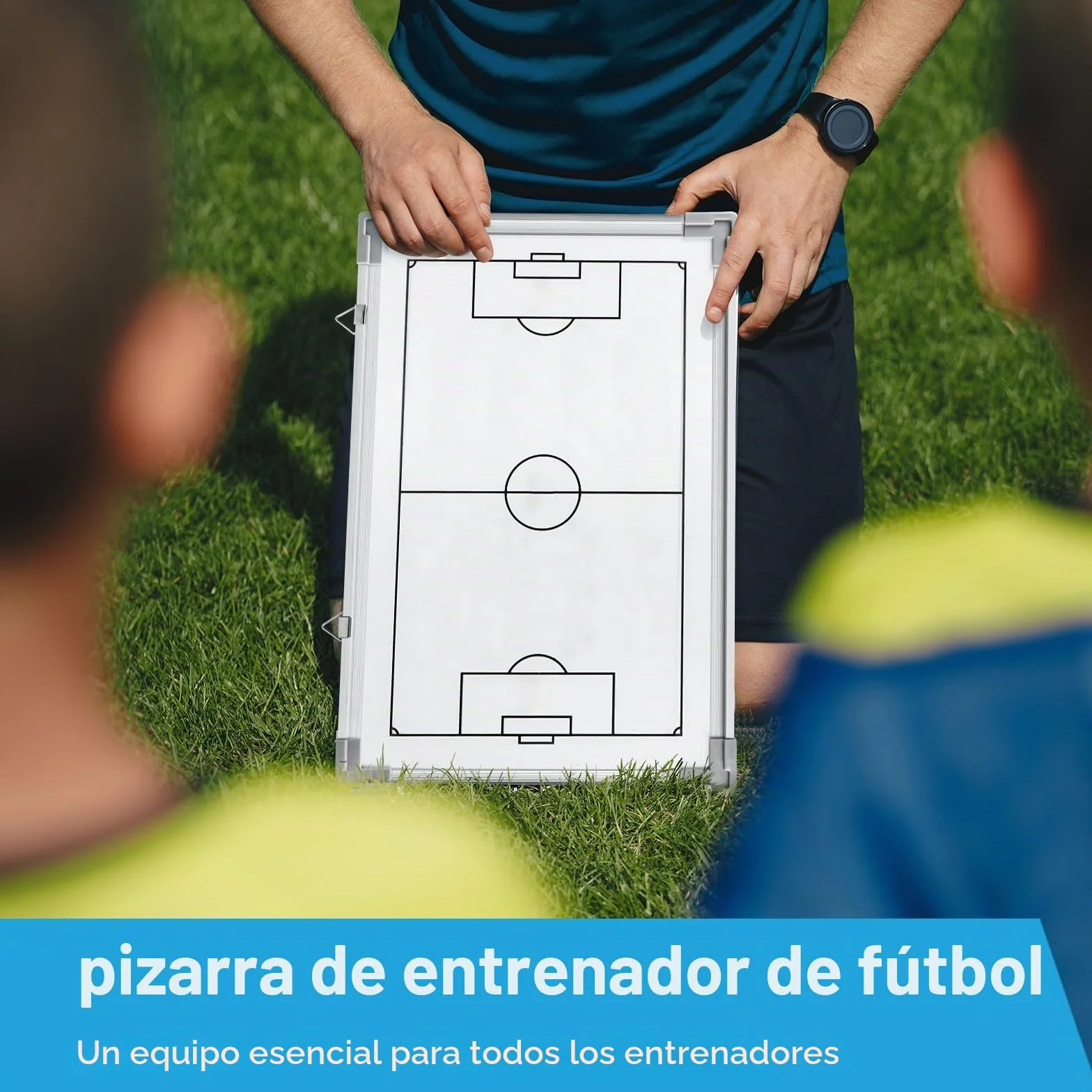 Pizarra Futbol Entrenador Magnética Plegable con Imanes y Borrador para Estrategia