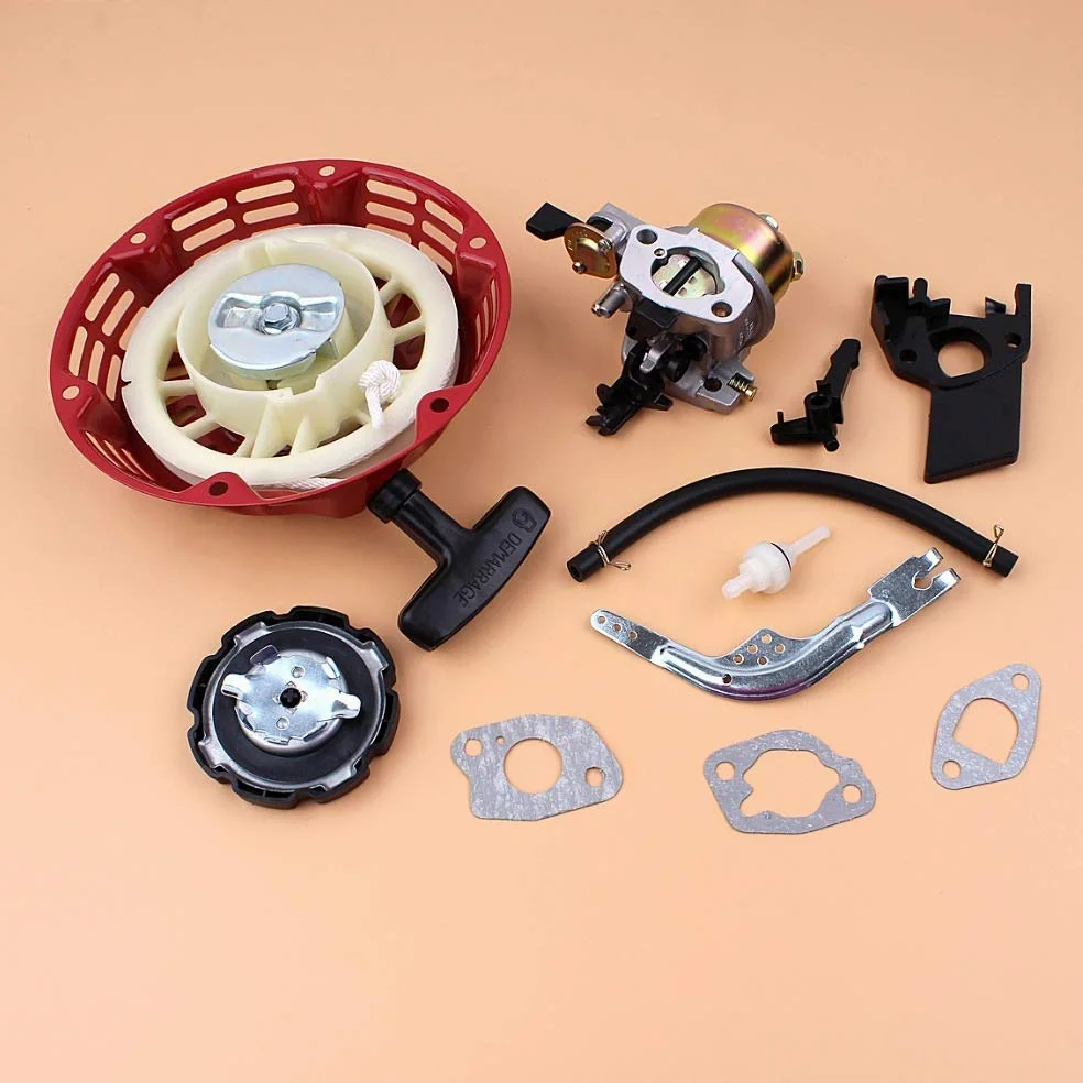 Tiempo Beixi Cap gobernador del arrancador de Retroceso del Tanque de Combustible del carburador Kit de Brazo for Honda GX160 GX200 168F Motor de Gasolina generador 16100-ZH8-W61