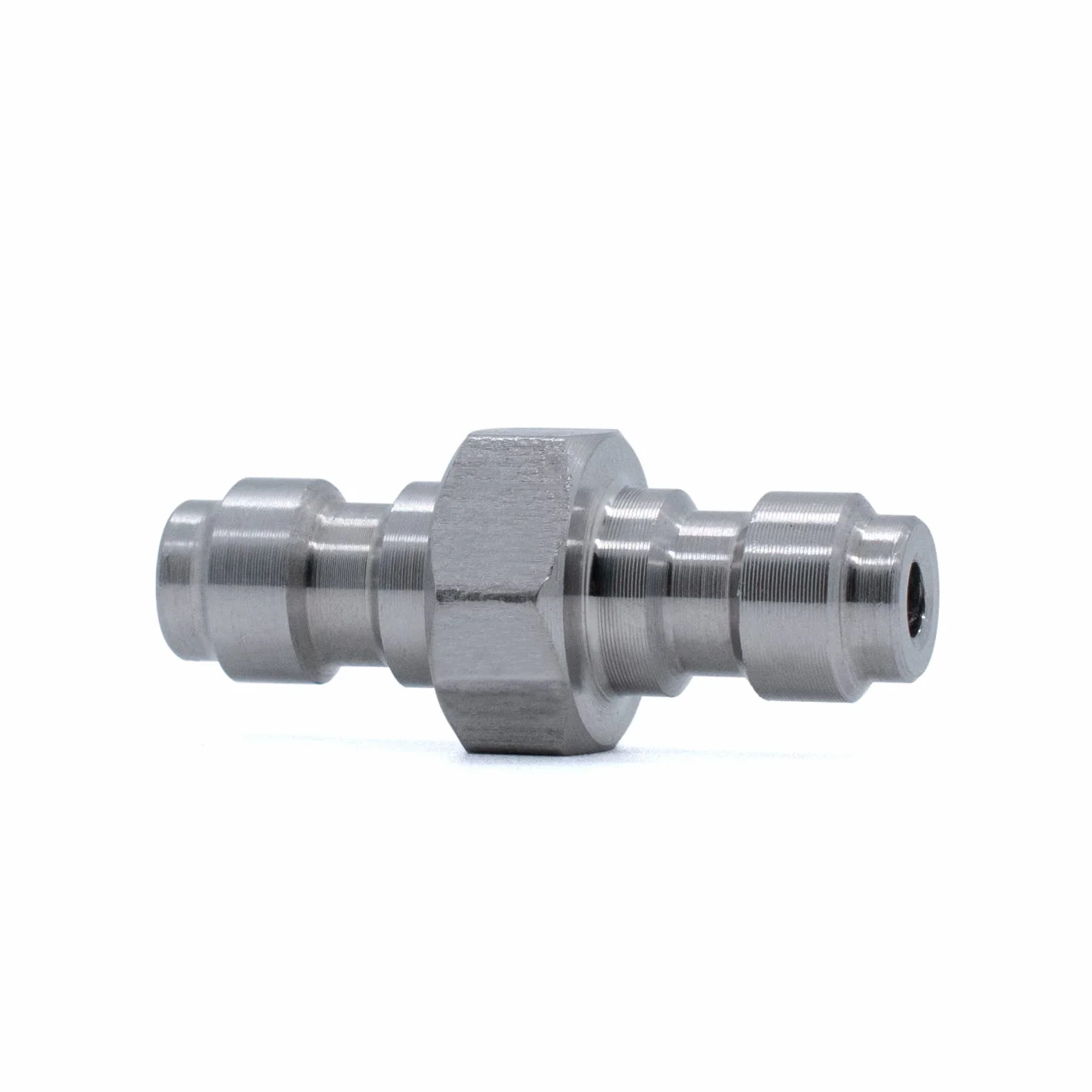 TUXING Adaptador de acoplamiento doble macho de desconexión rápida 8 mm acero inoxidable