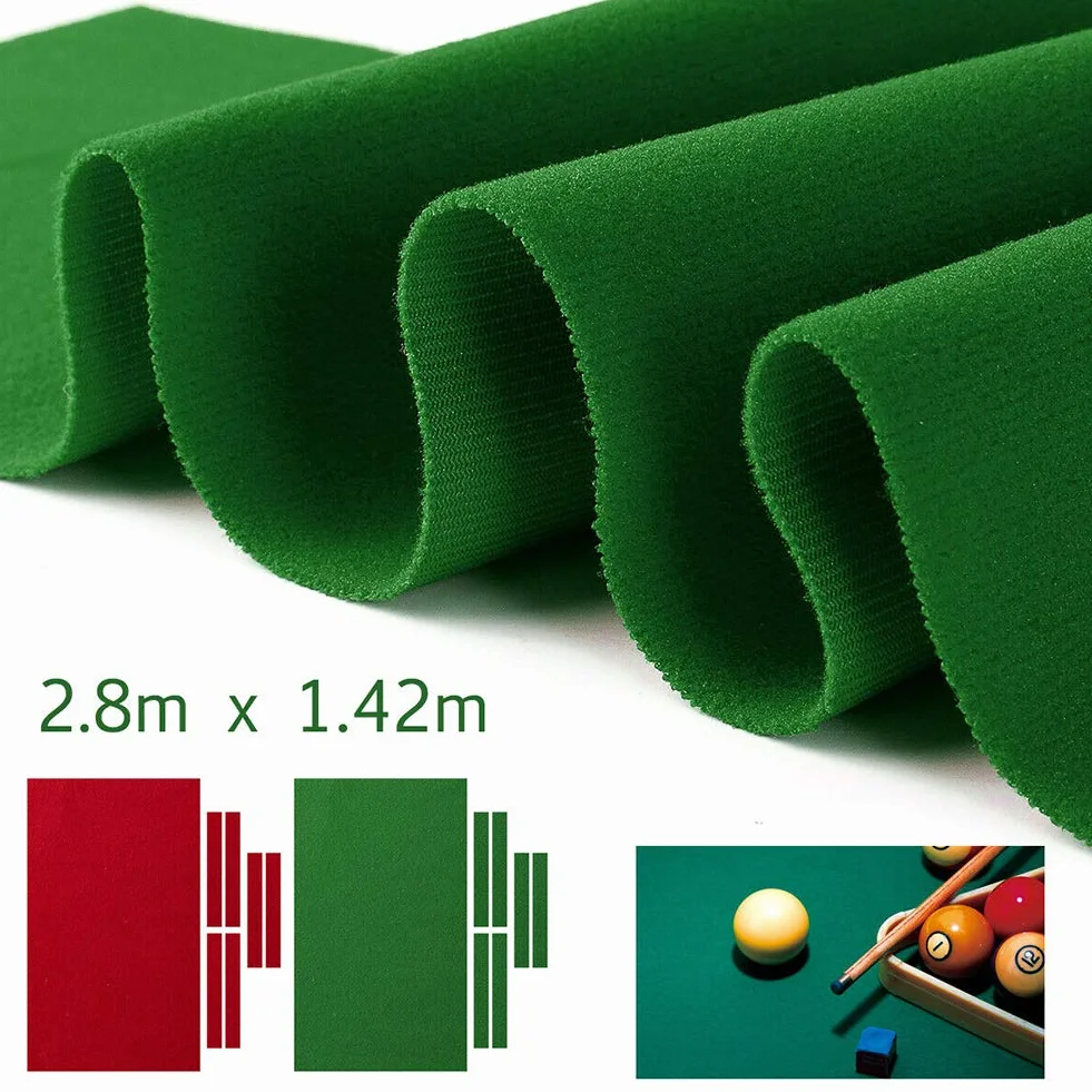 Profesional Paño de mesa de billar nailon monocolor para hoteles 2,8 m